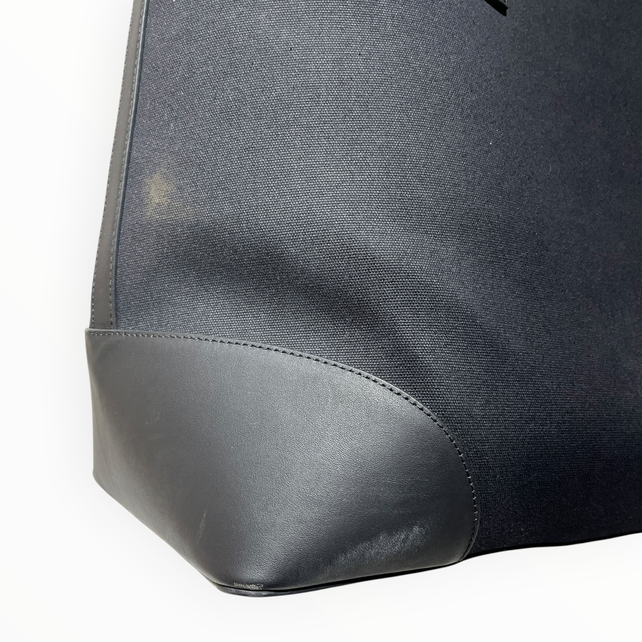 KITH/Tote Bag/Graphic/Cotton/BLK/leather trimmed canvas tote view 6