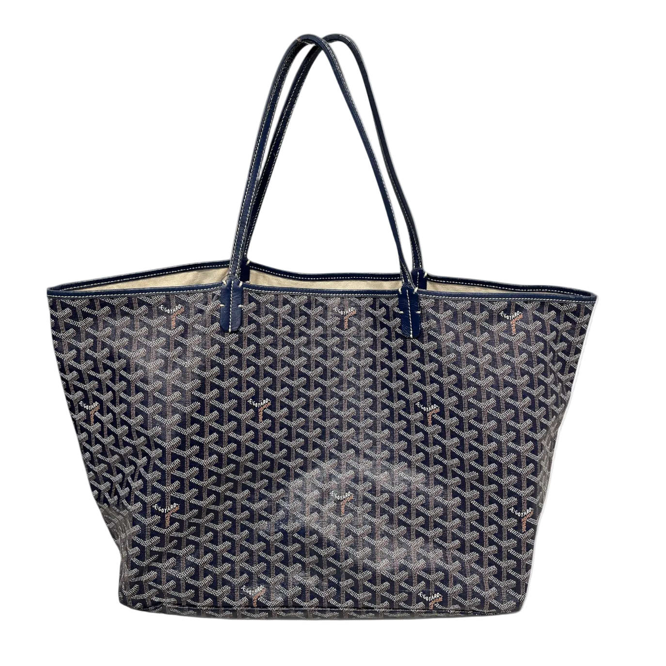 GOYARD/Tote Bag/All Over Print/Leather/NVY/Saint Louis view 1