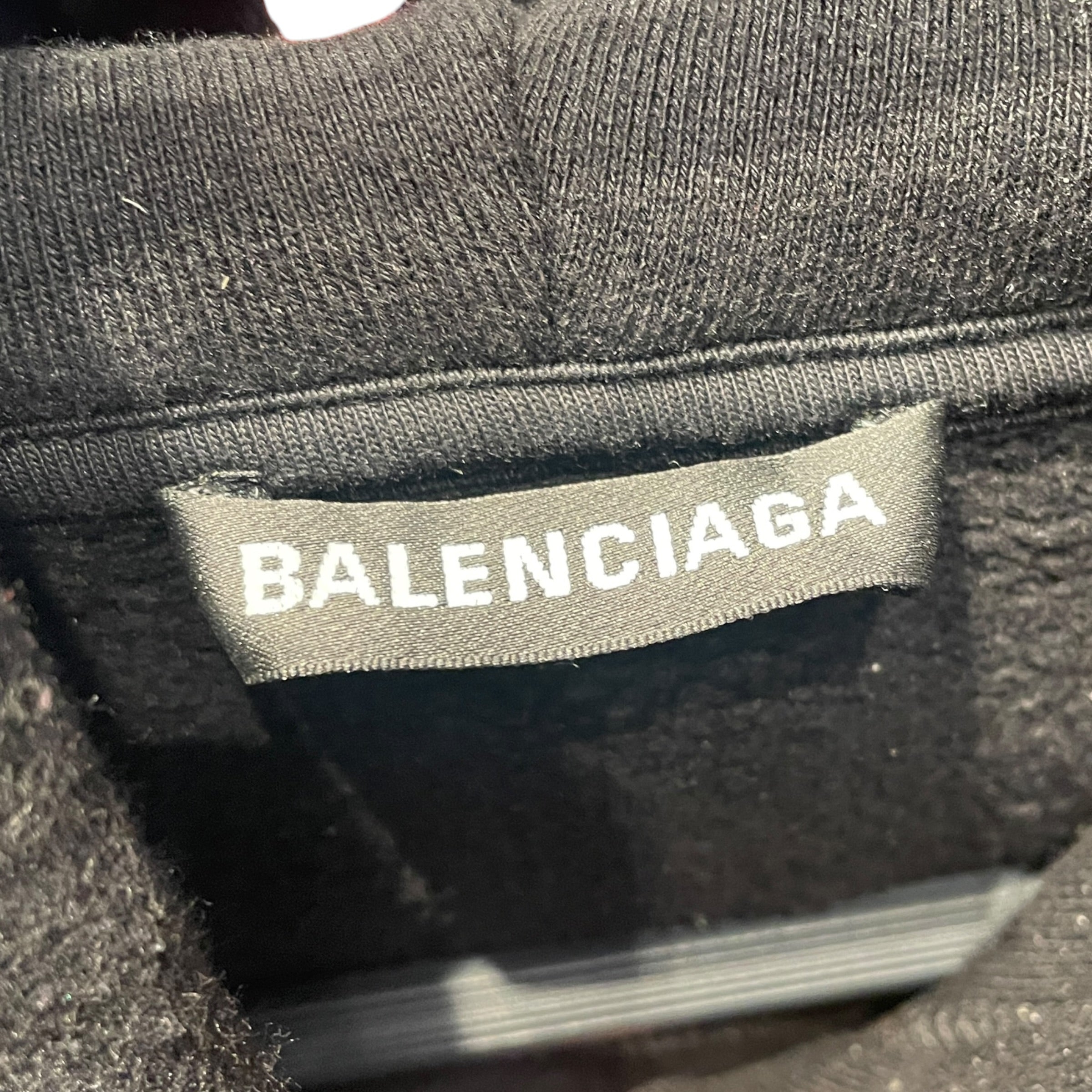 BALENCIAGA/Hoodie/L/Cotton/BLK/ view 4