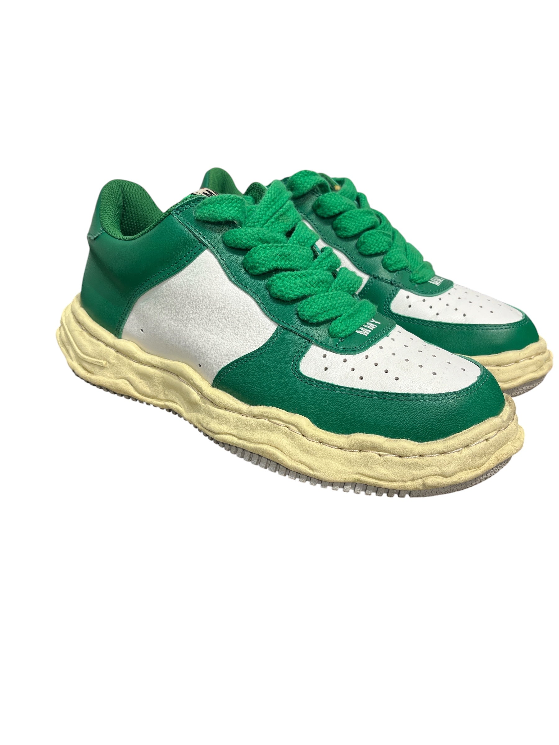 MIHARA YASUHIRO/Low-Sneakers/EU 44/Leather/GRN/MMY WAYNE GREEN SNEAKER view 1