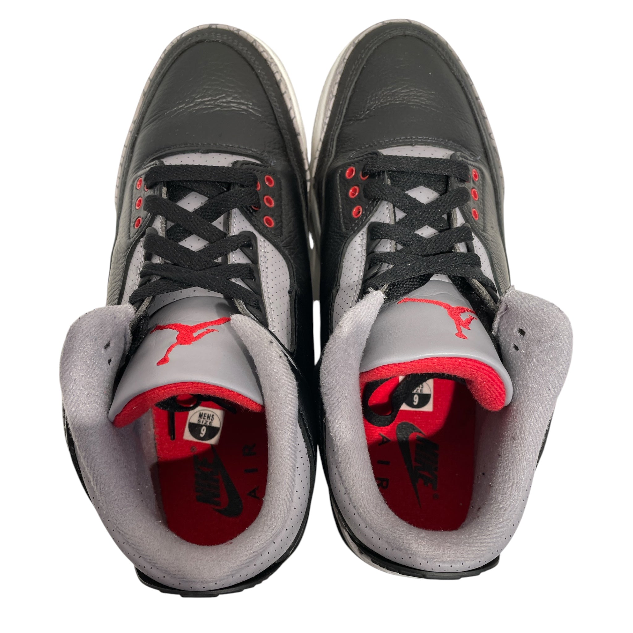 NIKE/AIR JORDAN 3/Hi-Sneakers/US 9/Leather/BLK/DN3707-010 view 3