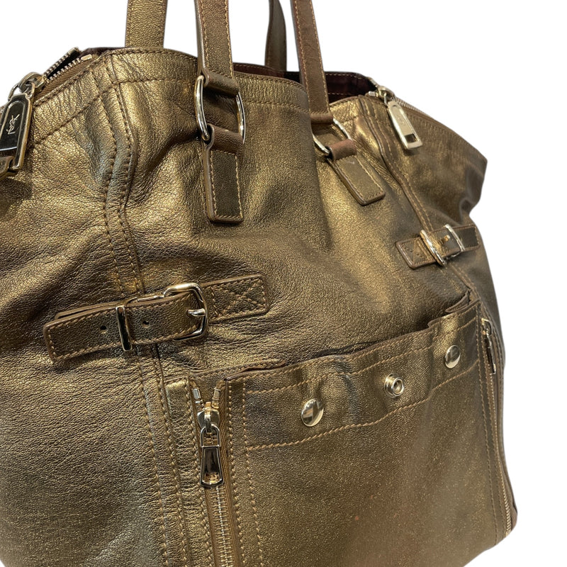 YVES SAINT LAURENT/Tote Bag/Leather/GLD/
