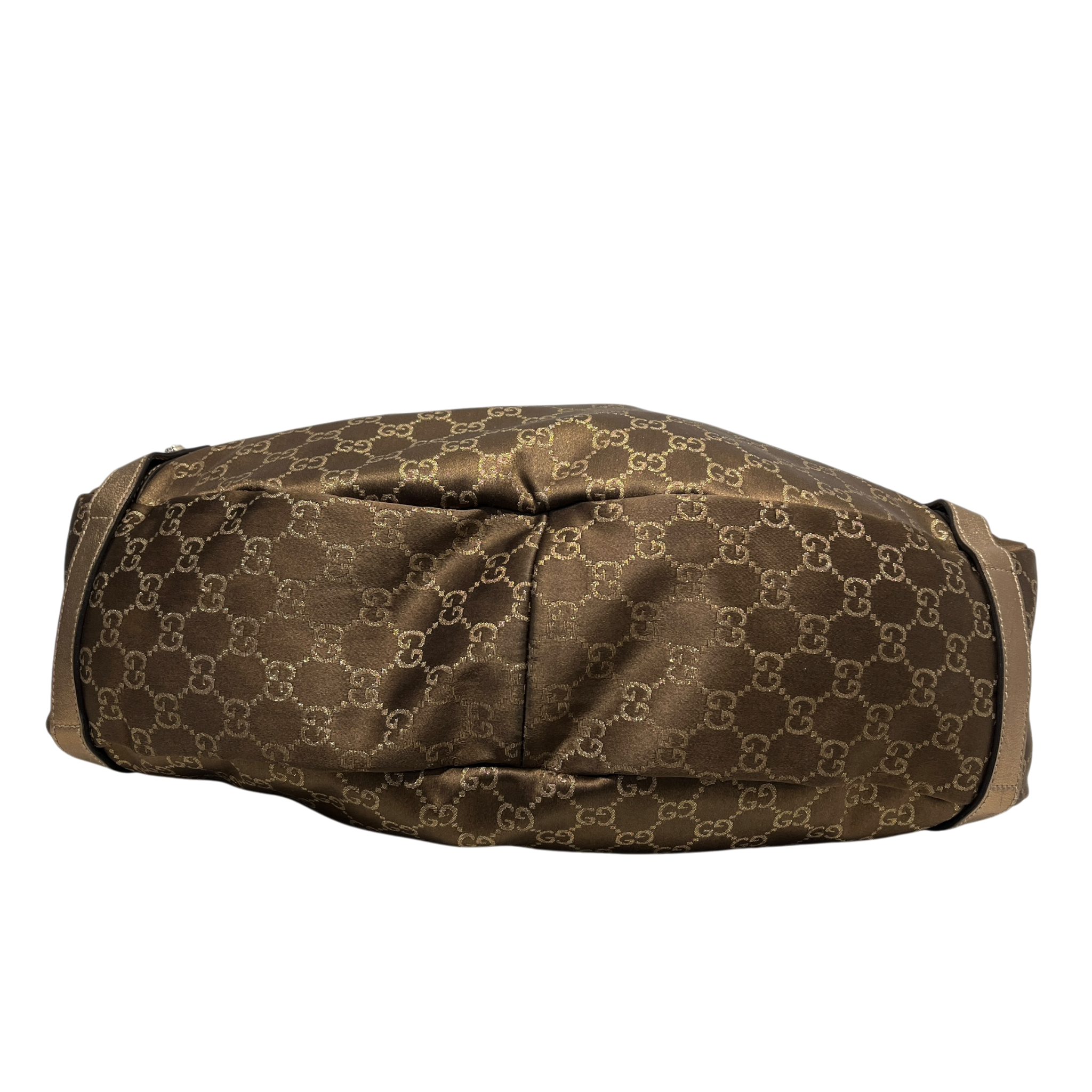 GUCCI/Hand Bag/Monogram/Cotton/BRW/GG MONOGRAM GOLD ABBEY view 3