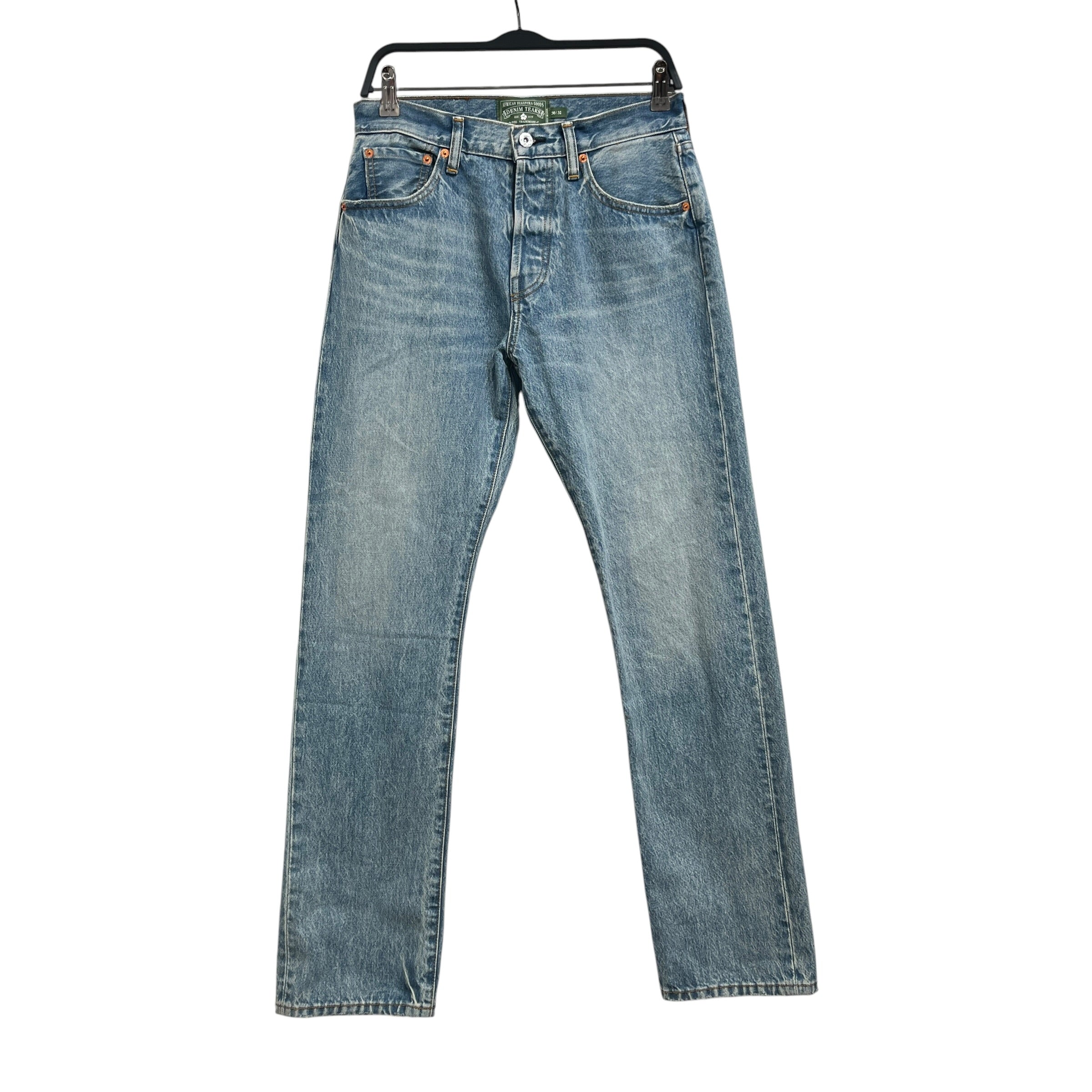 DENIM TEARS/Pants/30/Denim/BLU/straight leg view 1