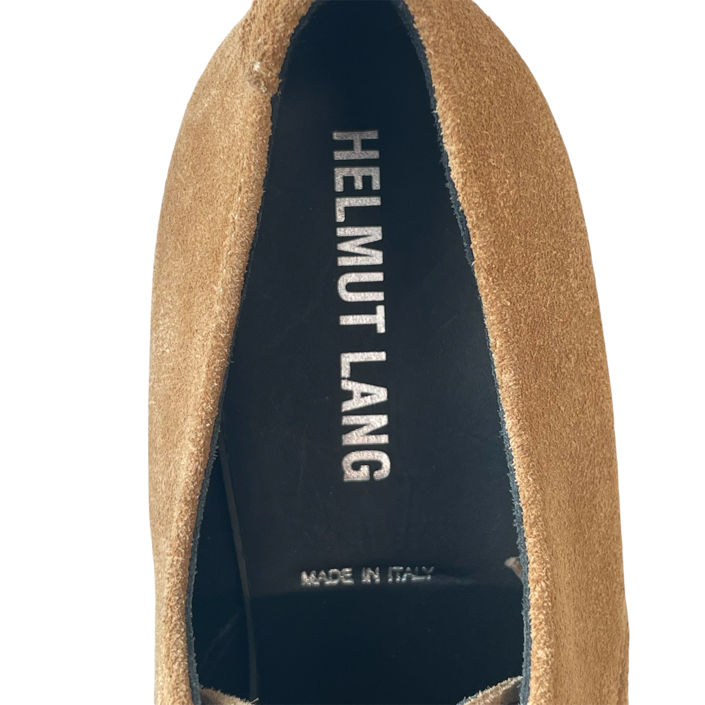 Helmut Lang/Loafers/EU 37/Suede/BEG/suede beige loafer view 5