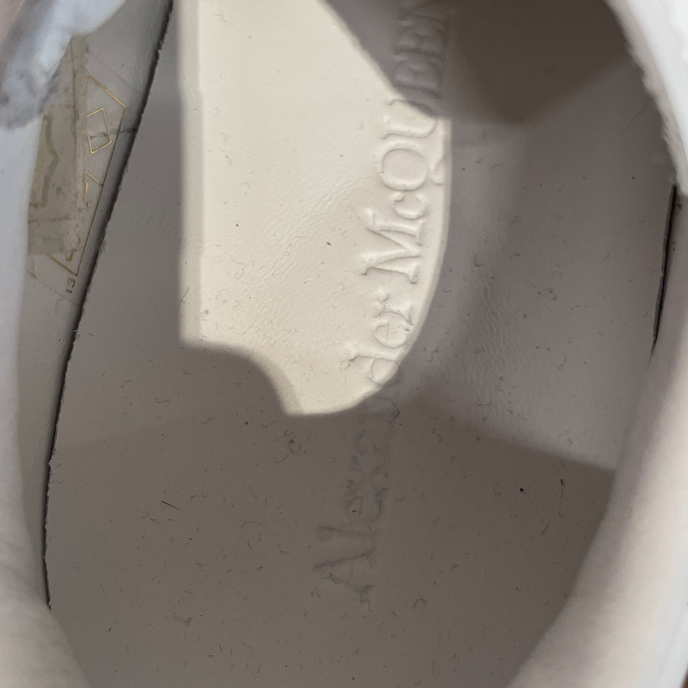 Alexander McQueen/Low-Sneakers/US 8/Leather/WHT/larry sneaker white mcqueen view 7