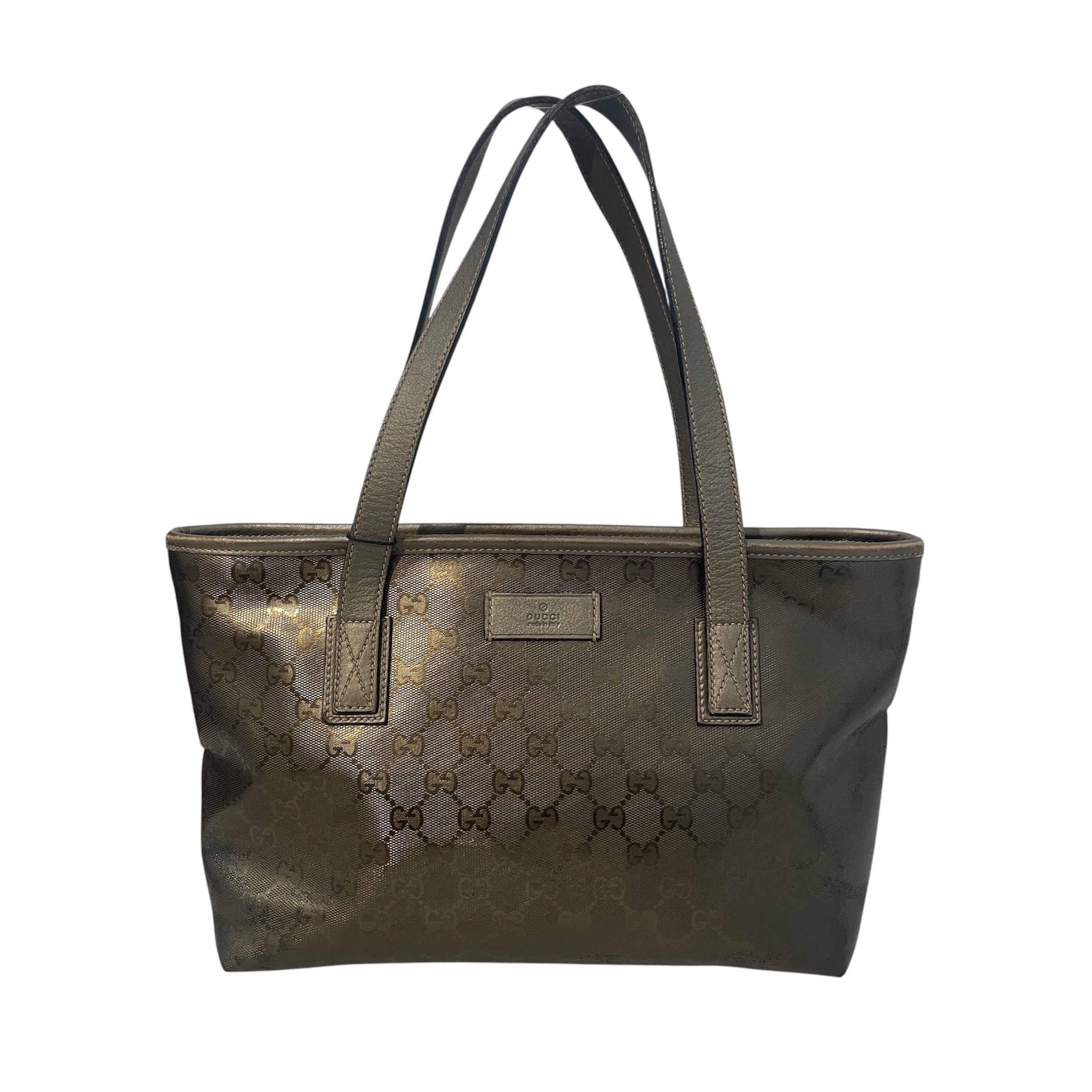 GUCCI/Tote Bag/Monogram/Leather/GRY/Imprime Tote view 1