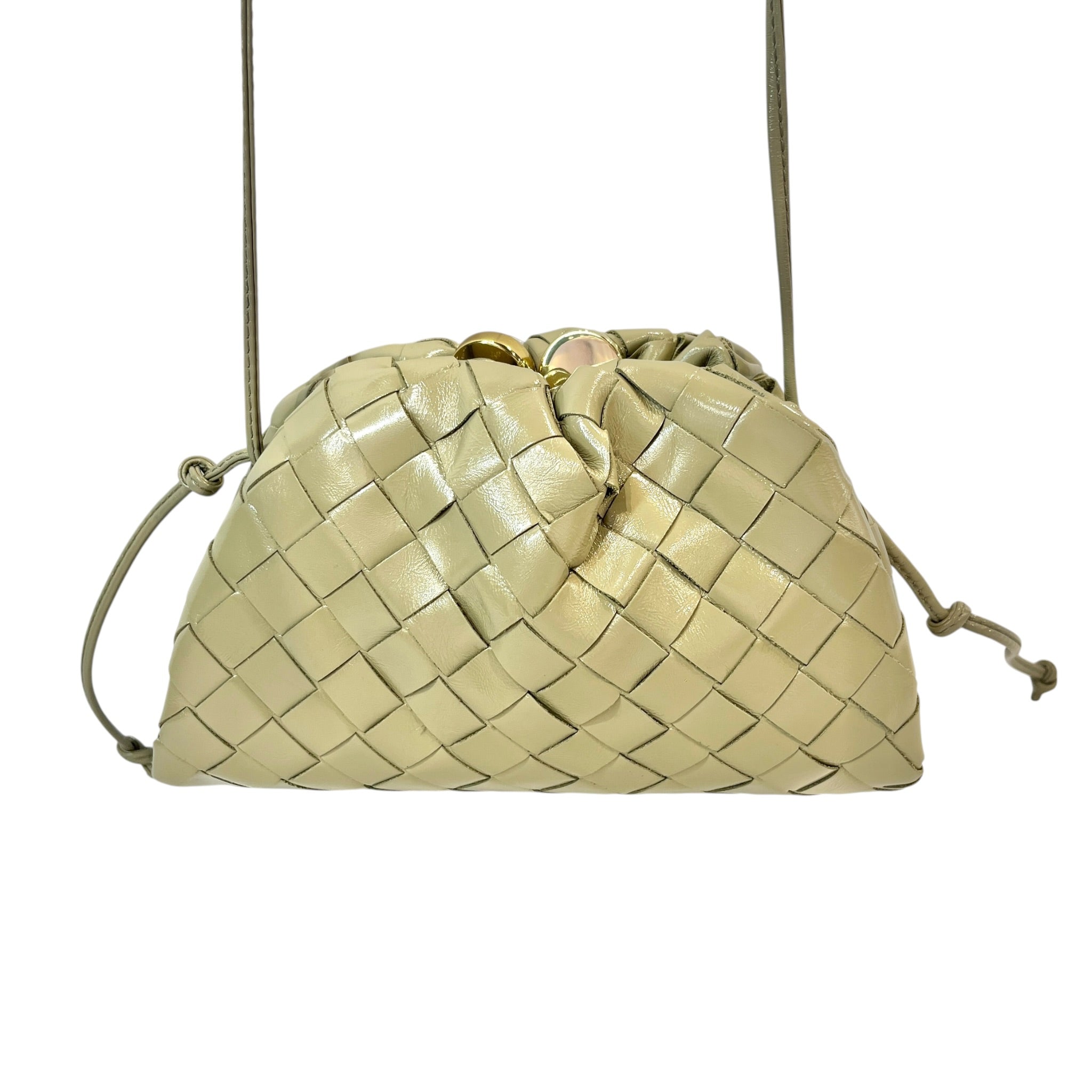 BOTTEGA VENETA/Cross Body Bag/Border/Leather/GRN/Intrecciato Loop view 3