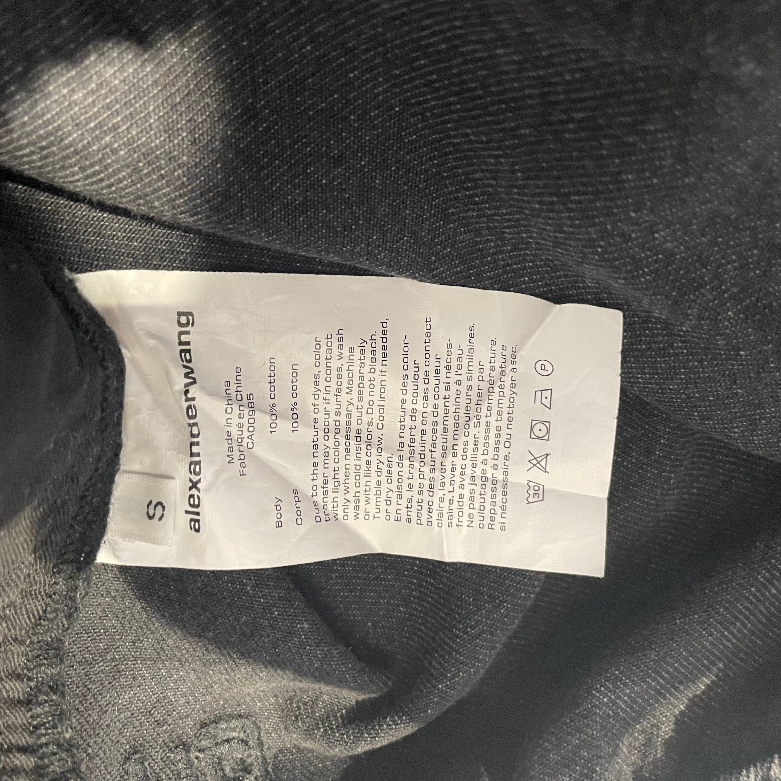 Alexander Wang/Cropped Pants/S/Cotton/BLK/Alexander Wang Joggers view 4