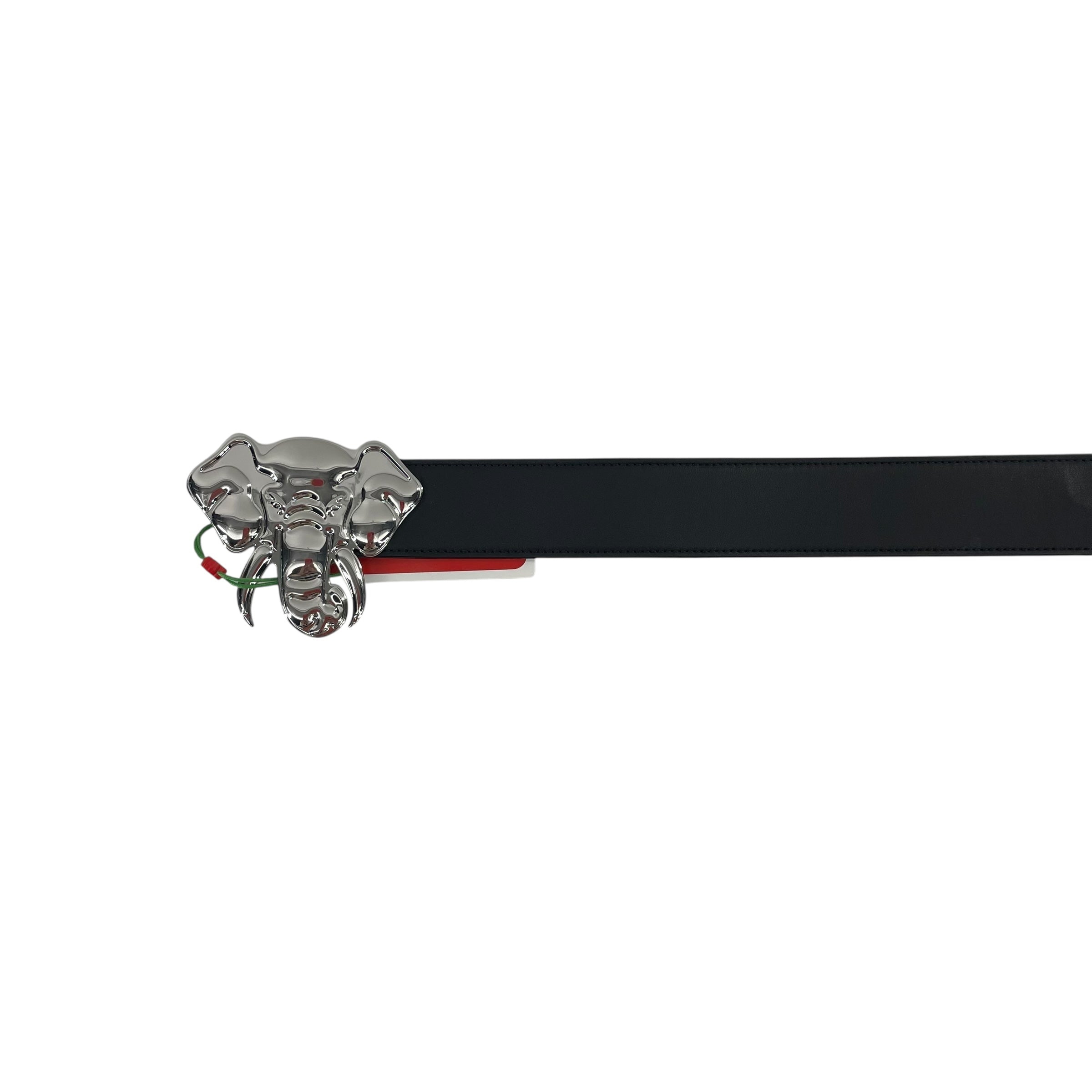 KENZO/Belt/Leather/BLK/SILVER ELEPHANT BUCKLE view 2