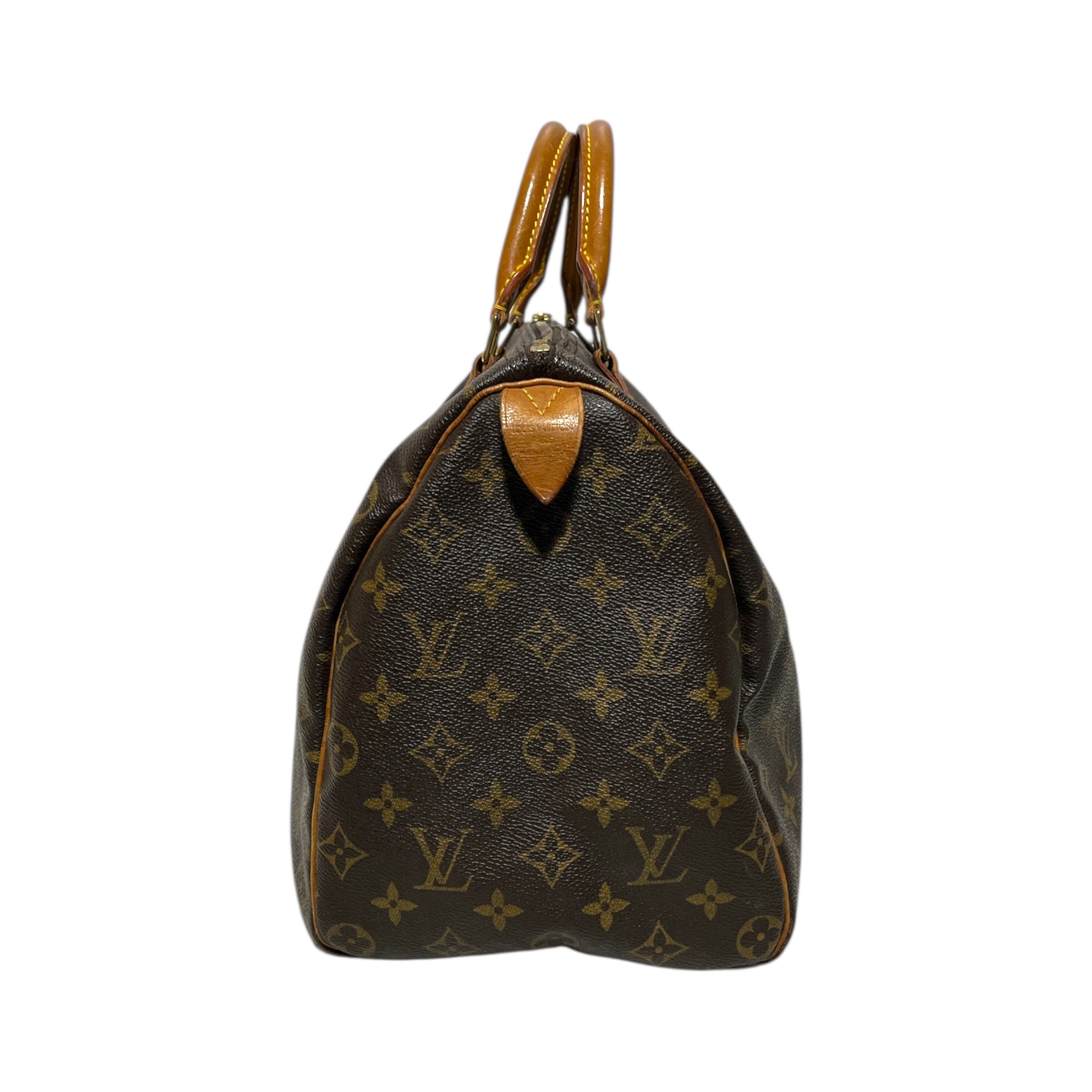 LOUIS VUITTON/Bag/Monogram/Leather/BRW/SPPEDY view 2