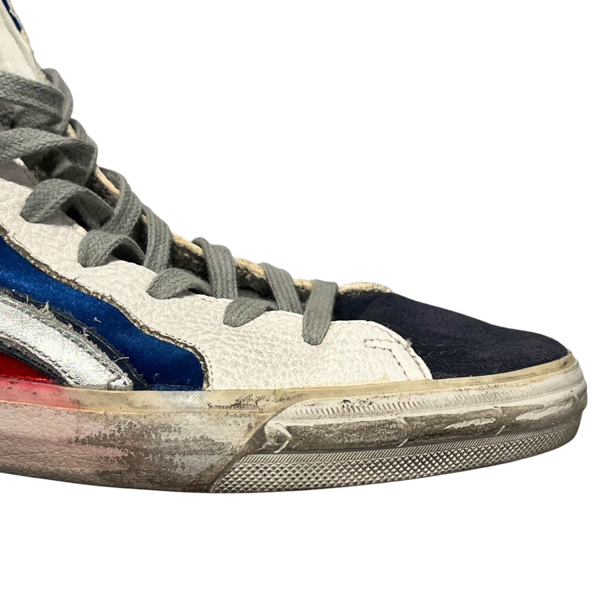 GOLDEN GOOSE/Hi-Sneakers/EU 43/Velour/RED/BLUE&RED SLIDE HIGHTOP view 6
