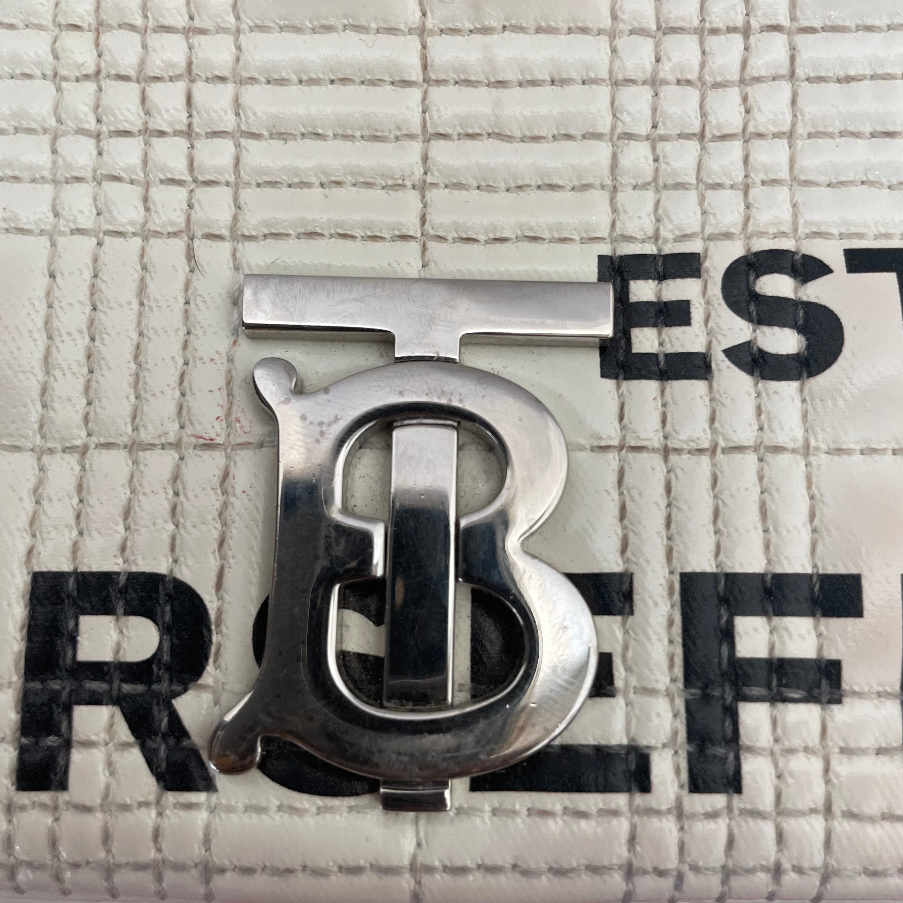 BURBERRY/Cross Body Bag/Leather/WHT/LOLA SMALL WHITE LEATER HAND B view 6