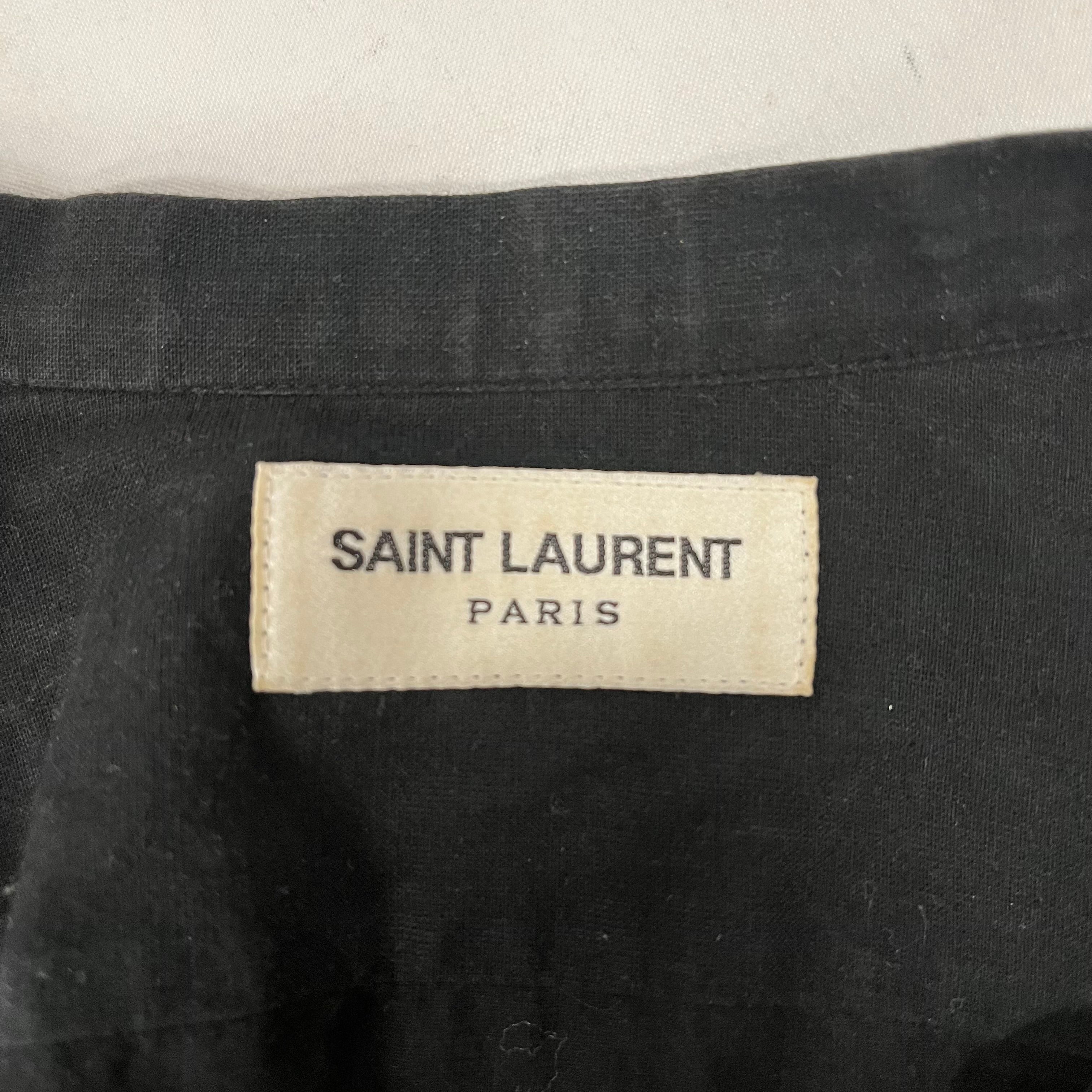 SAINT LAURENT/LS Shirt/38/Cotton/BLK/SS2018 view 3