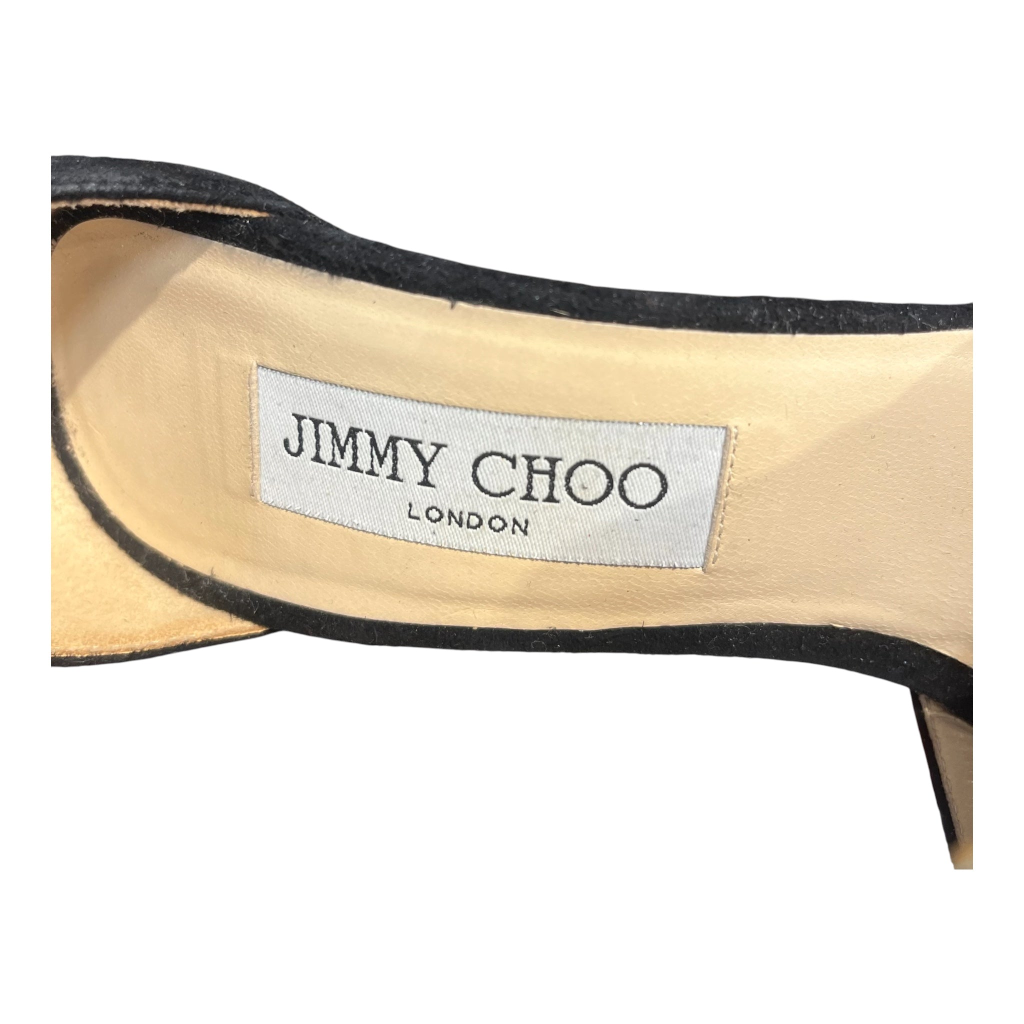 JIMMY CHOO/Heels/EU 37/BLK/BLACK BEADED HEELS view 7