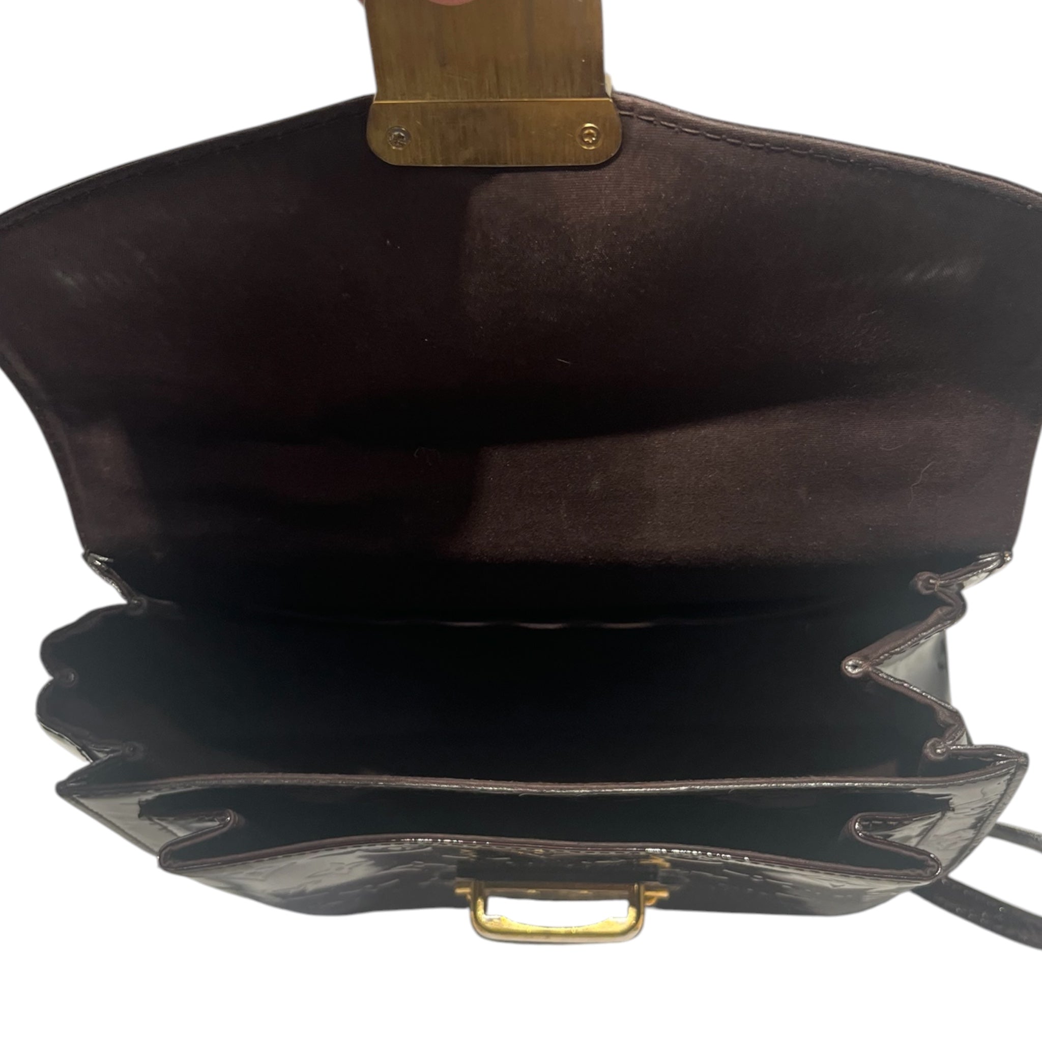 LOUIS VUITTON/Bag/Leather/RED/Armarante Vernis view 4