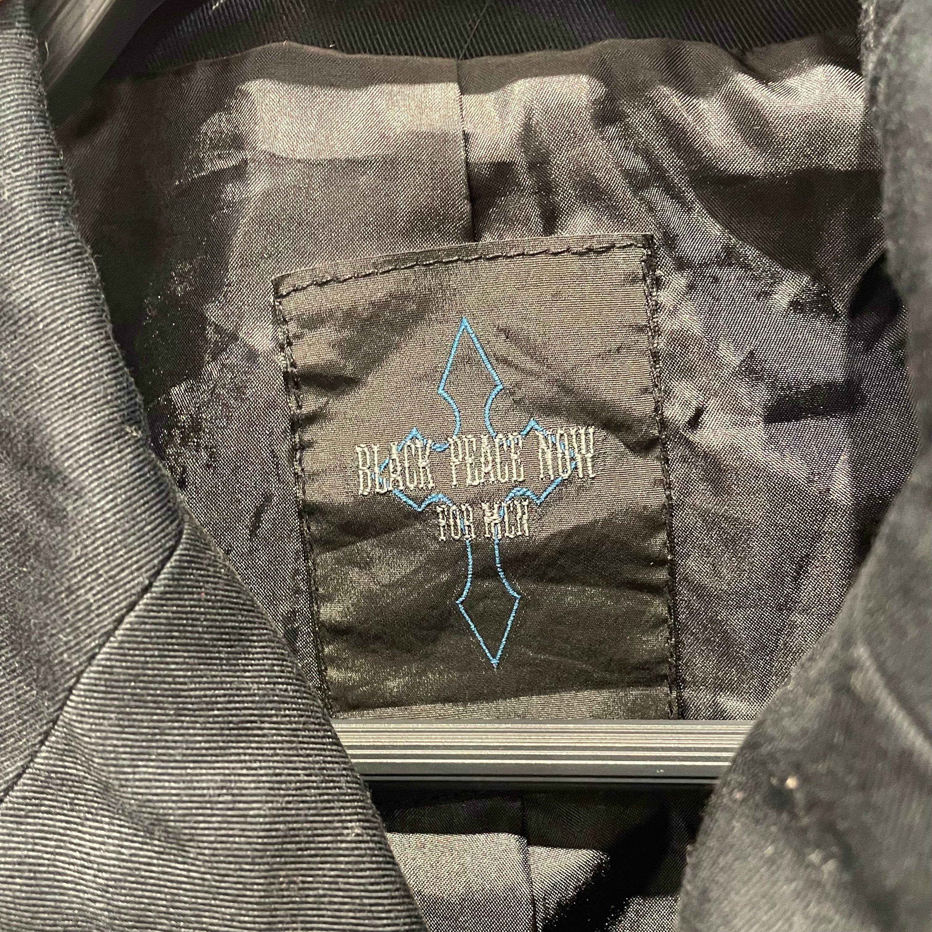 BLACK PEACE NOW/Tailored Jkt/M/Cotton/BLK/GOTHIC COAT TAIL view 3