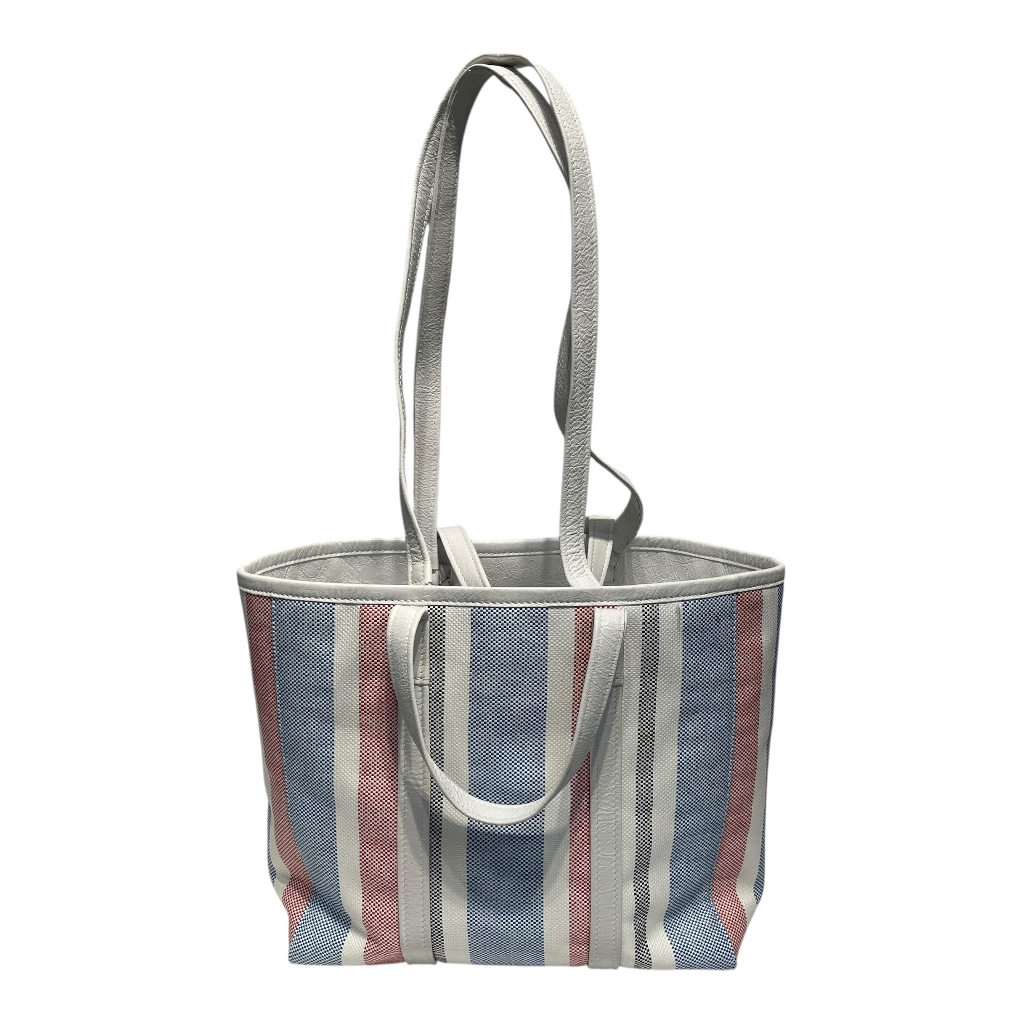 BALENCIAGA/Cross Body Bag/Stripe/Leather/WHT/BIZARRE/BLU/RED view 2