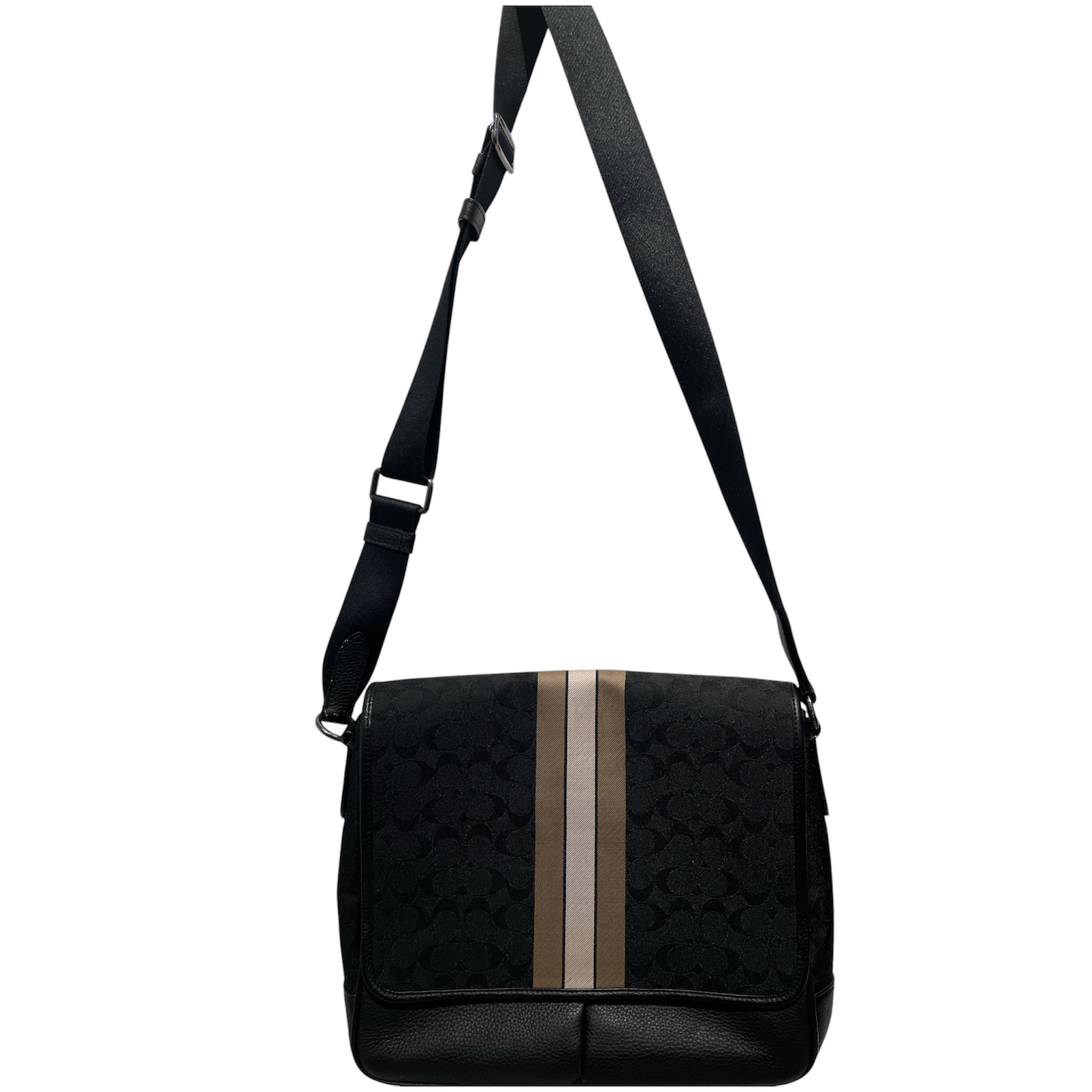 COACH/Bag/Monogram/Leather/BLK/Thompson Map Bag view 1