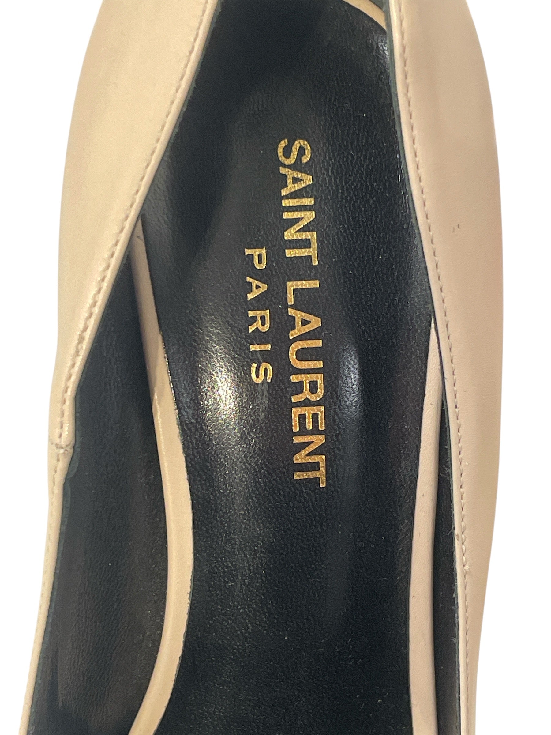 SAINT LAURENT/Heels/US 9/Leather/CRM/ view 3