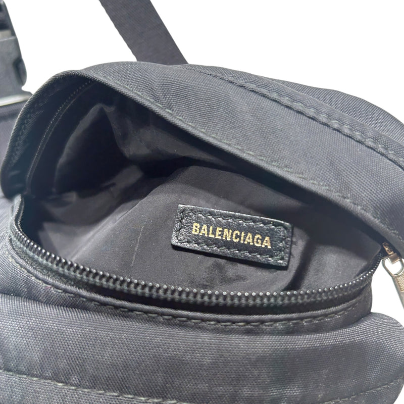 BALENCIAGA/Fanny Pack/Nylon/BLK/BLACK FANNY PACK