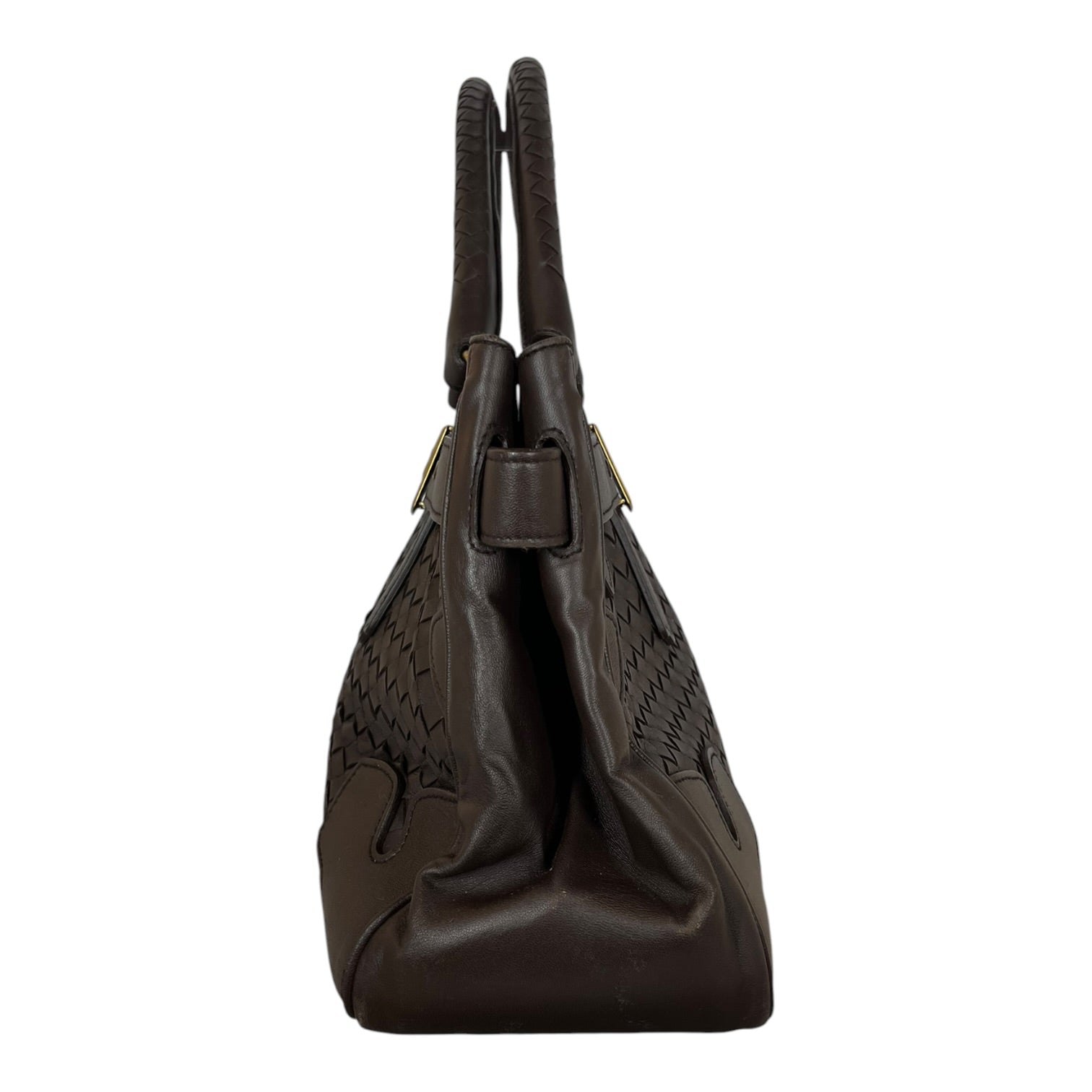 BOTTEGA VENETA/Hand Bag/Leather/BRW/Intrecciato view 3