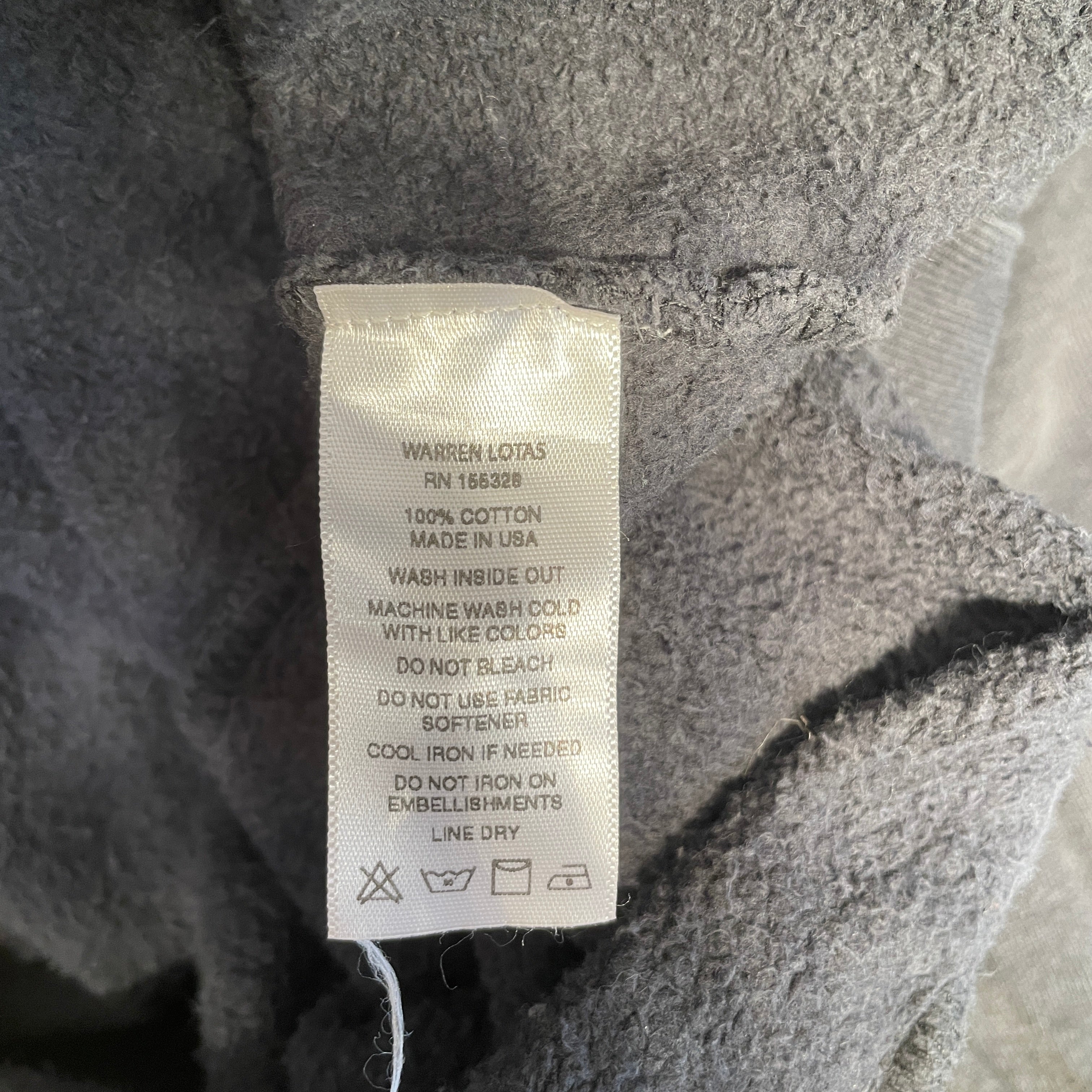 WARREN LOTAS/Hoodie/S/Cotton/GRY/A MAN WITH NO MAN view 4