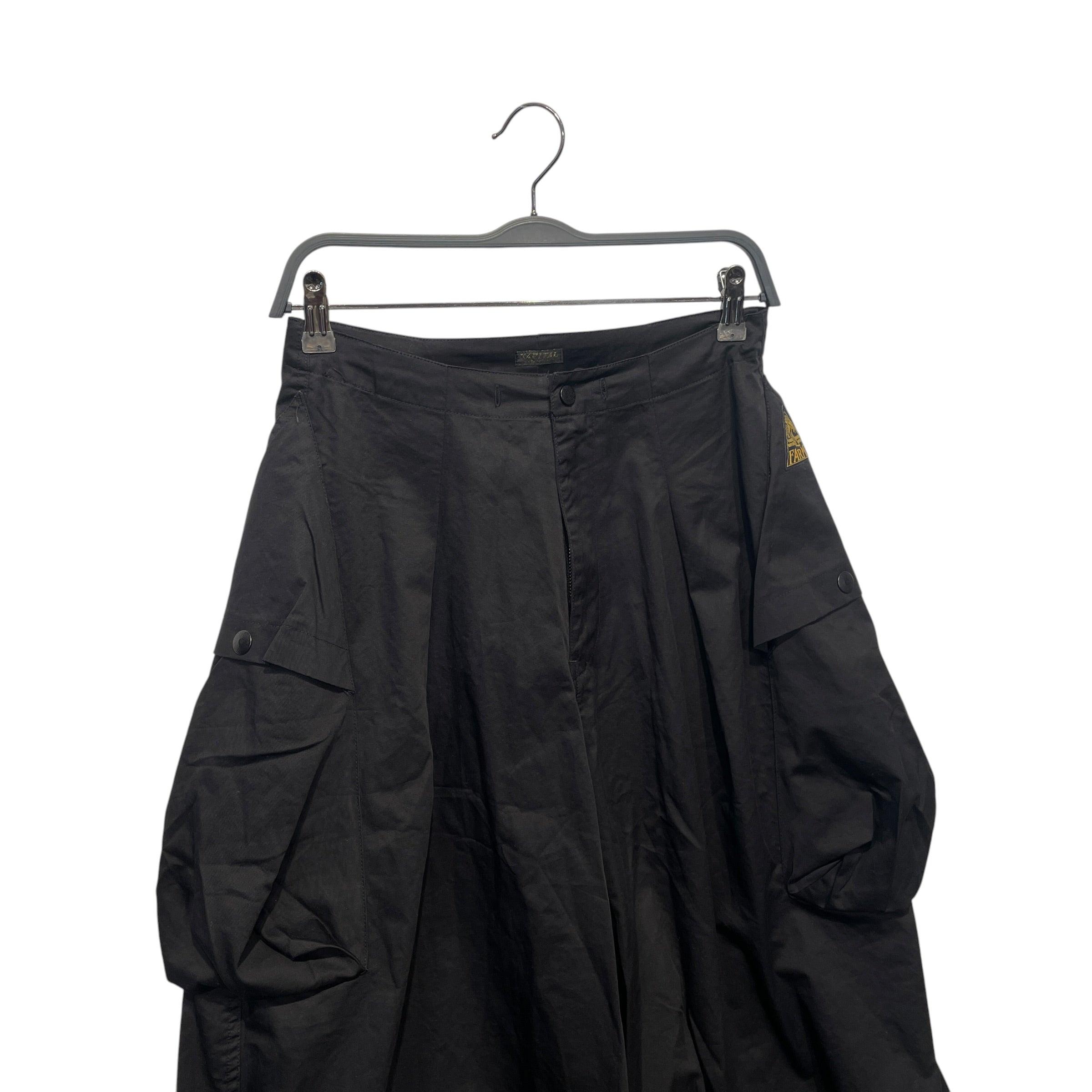 KAPITAL/Wide Leg Pants/3/Nylon/BLK/FARMY CARGO view 4