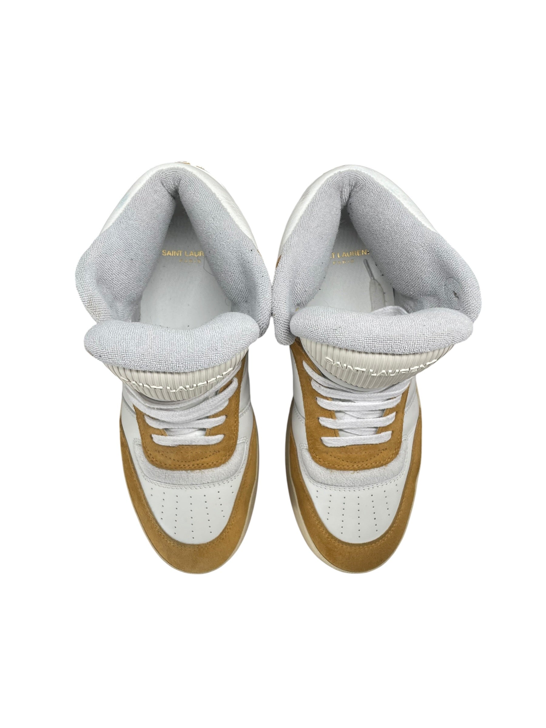 SAINT LAURENT/Hi-Sneakers/EU 40/Leather/WHT/SL/80 SNEAKER - 757358 view 5