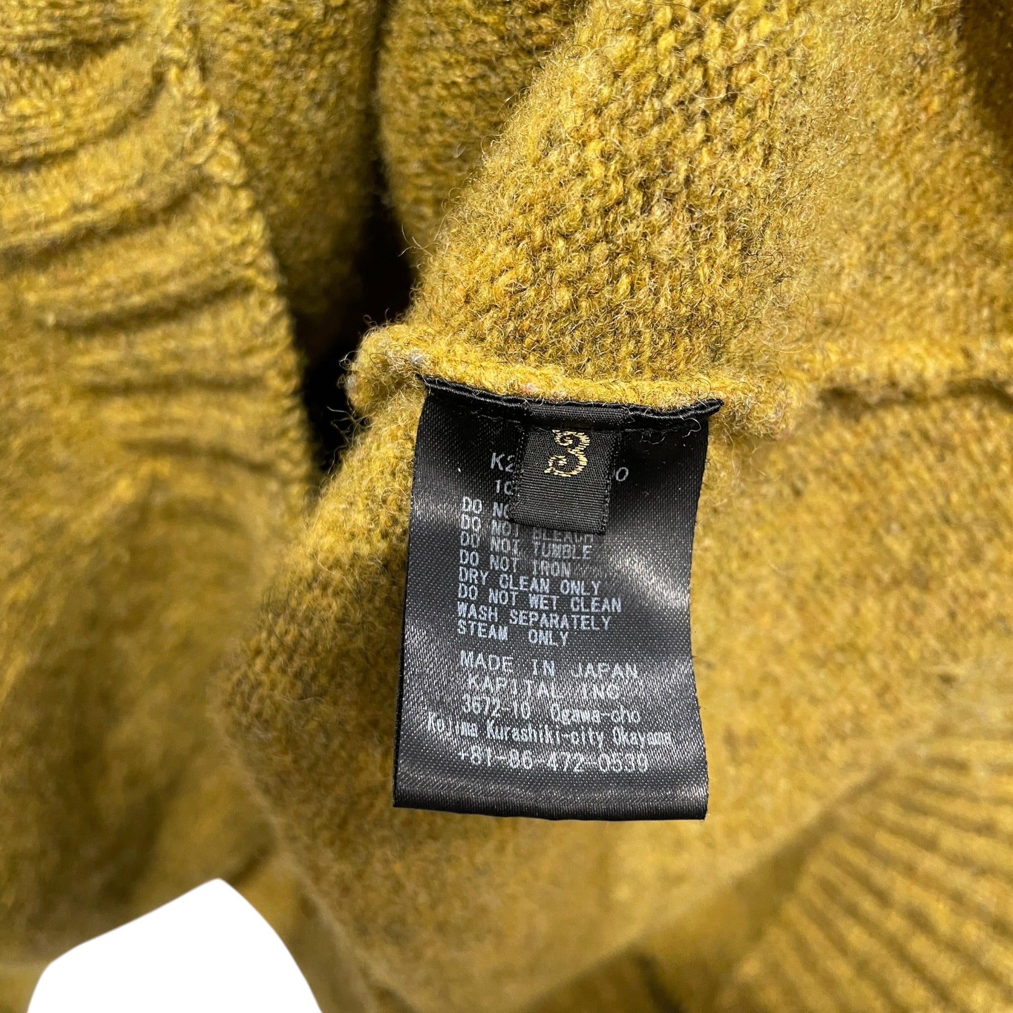 KAPITAL/Heavy Sweater/3/Graphic/Wool/GRN/SKELETON SWEATER view 4