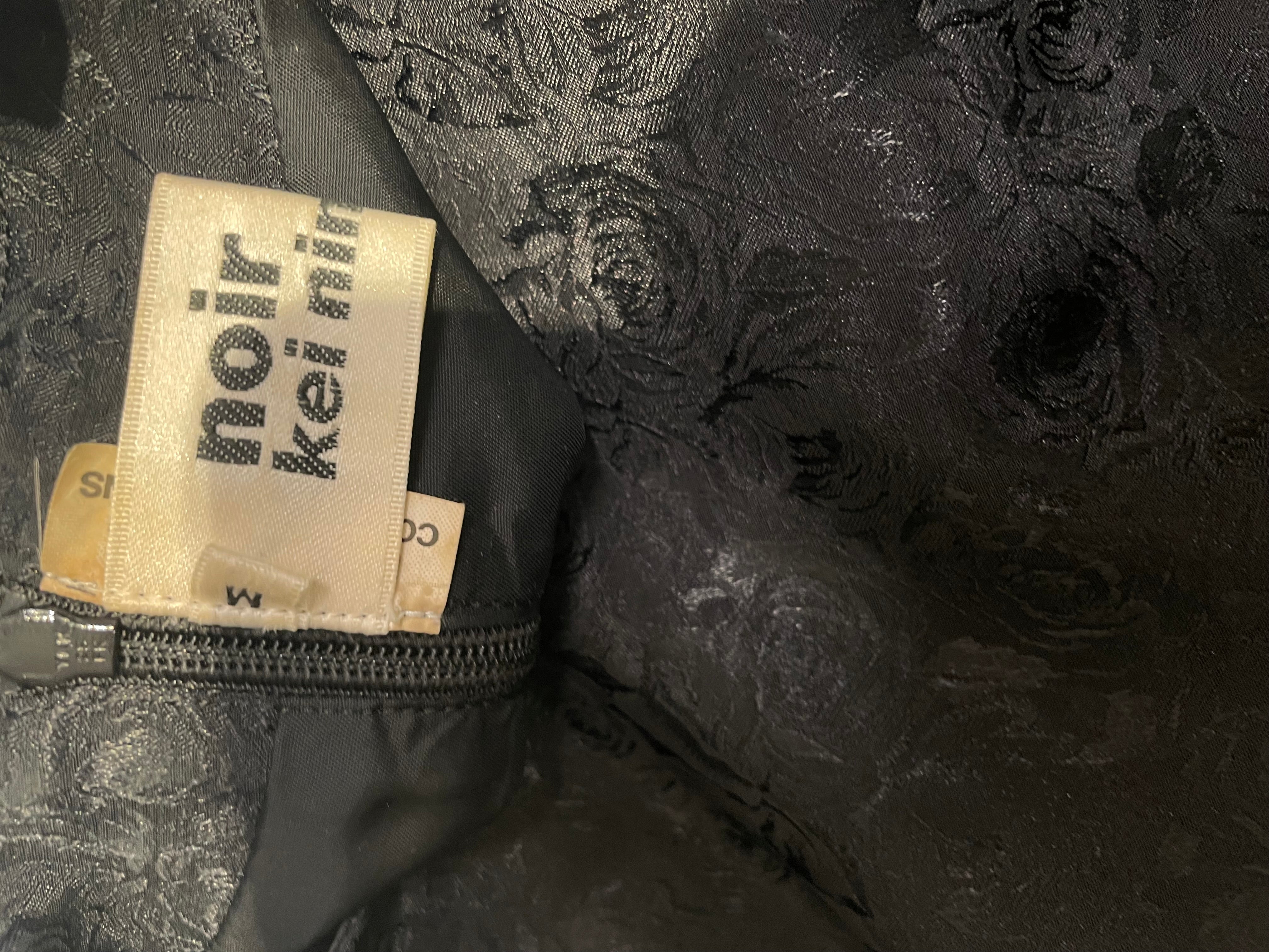 COMME des GARCONS/LS Blouse/M/BLK/ROSEPRINT WITH RUFFLES view 3