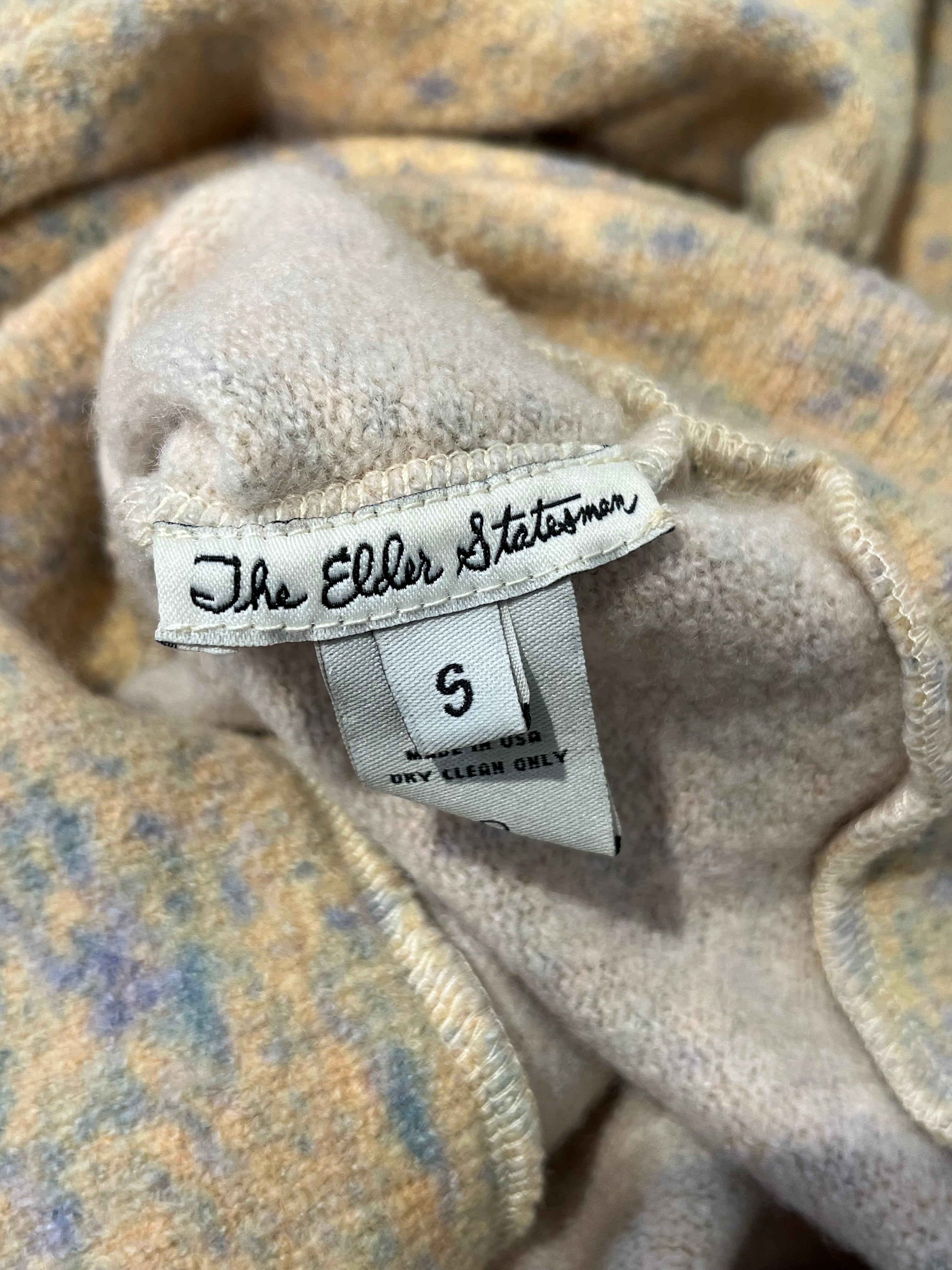 The Elder Statesman/Sweater/S/Cashmere/IVR/Pullover/blue speckled sweater view 3