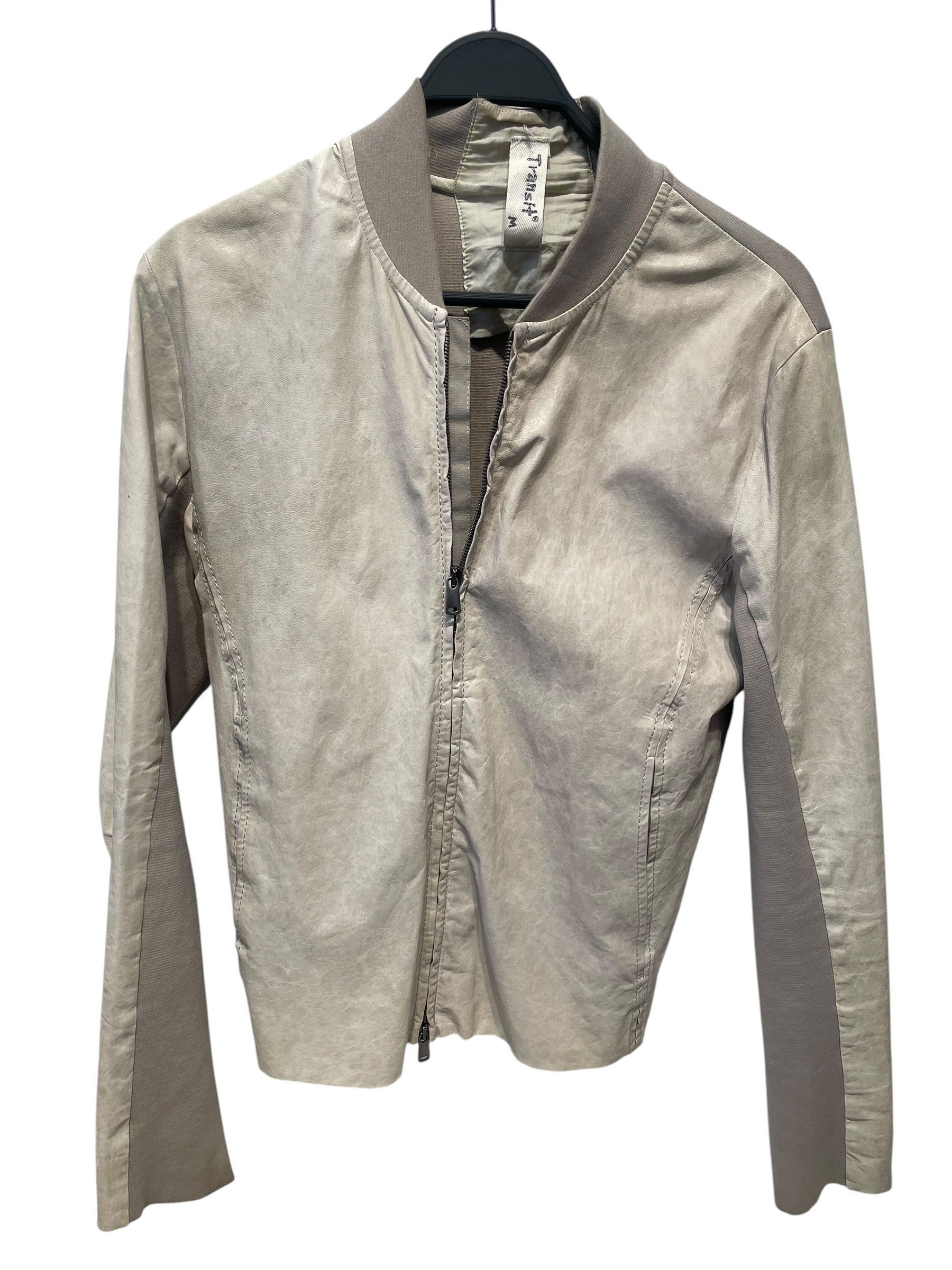TRANSIT/Leather Jkt/M/Lambskin/CRM/ELASTIC BACK view 1