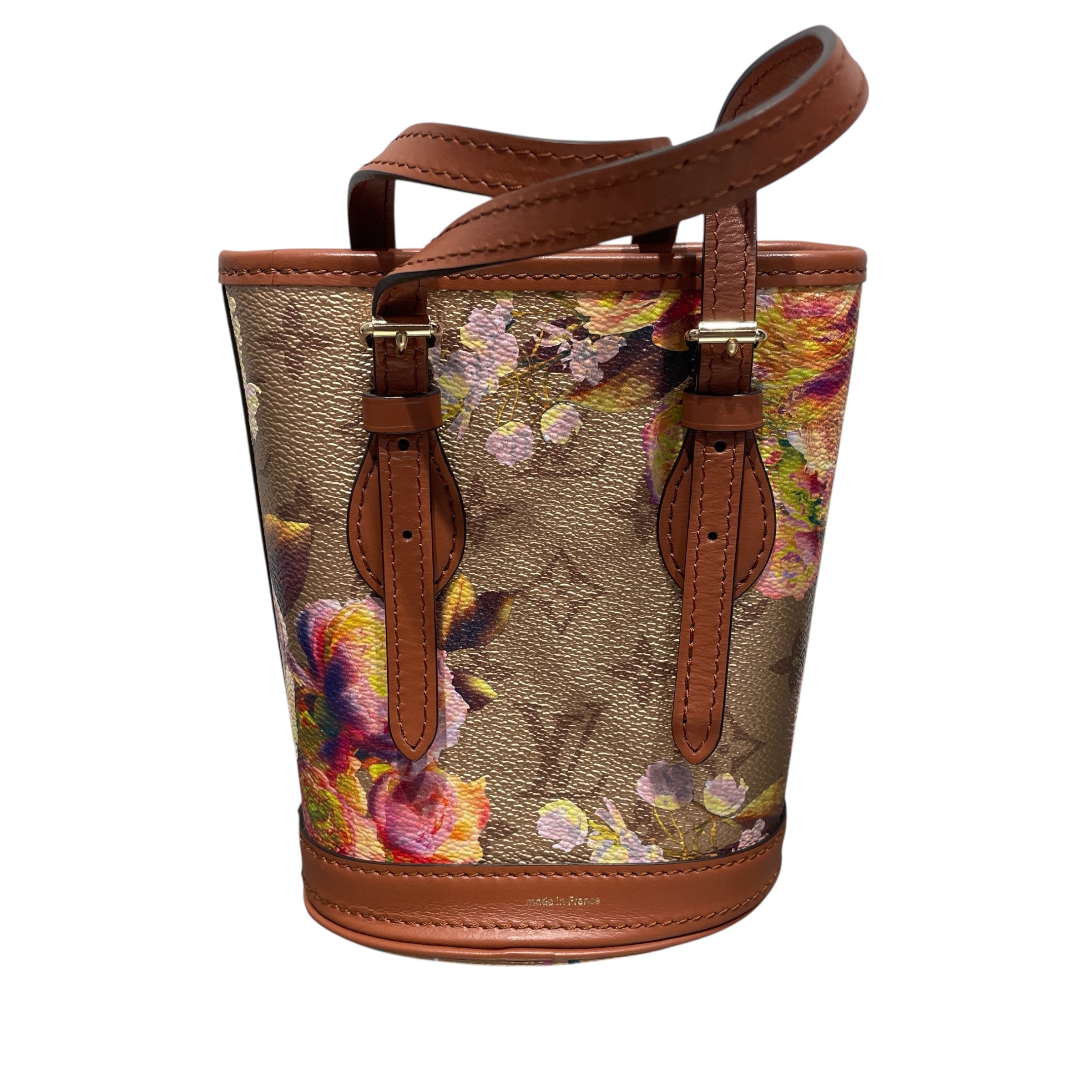 LOUIS VUITTON/Bag/Floral Pattern/Leather/GLD/FLORAL BUCKET BAG view 2