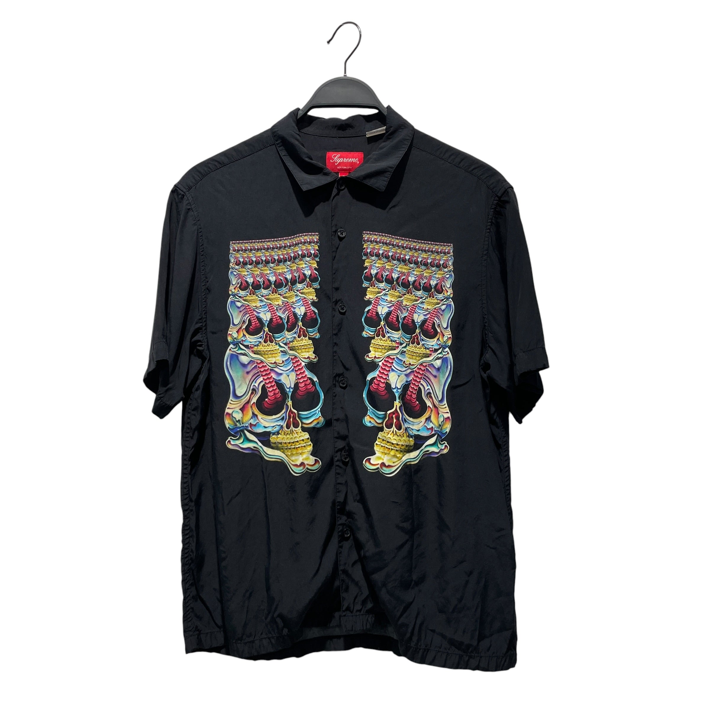 Supreme/3|4S Shirt/M/Cotton/BLK/Graphic/skulls S/S shirt view 1