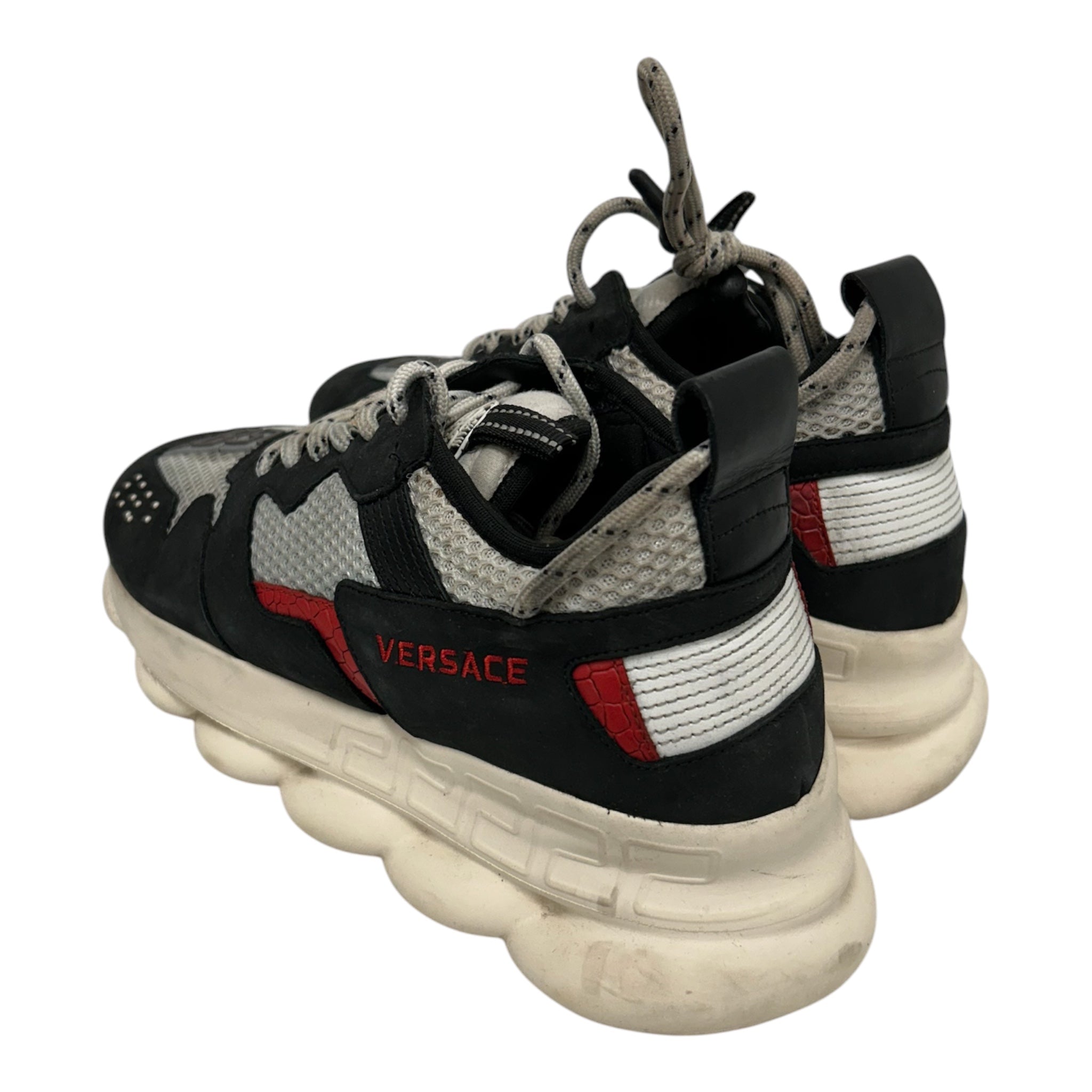 VERSACE/Low-Sneakers/EU 42.5/Cotton/BLK/chain reaction view 2