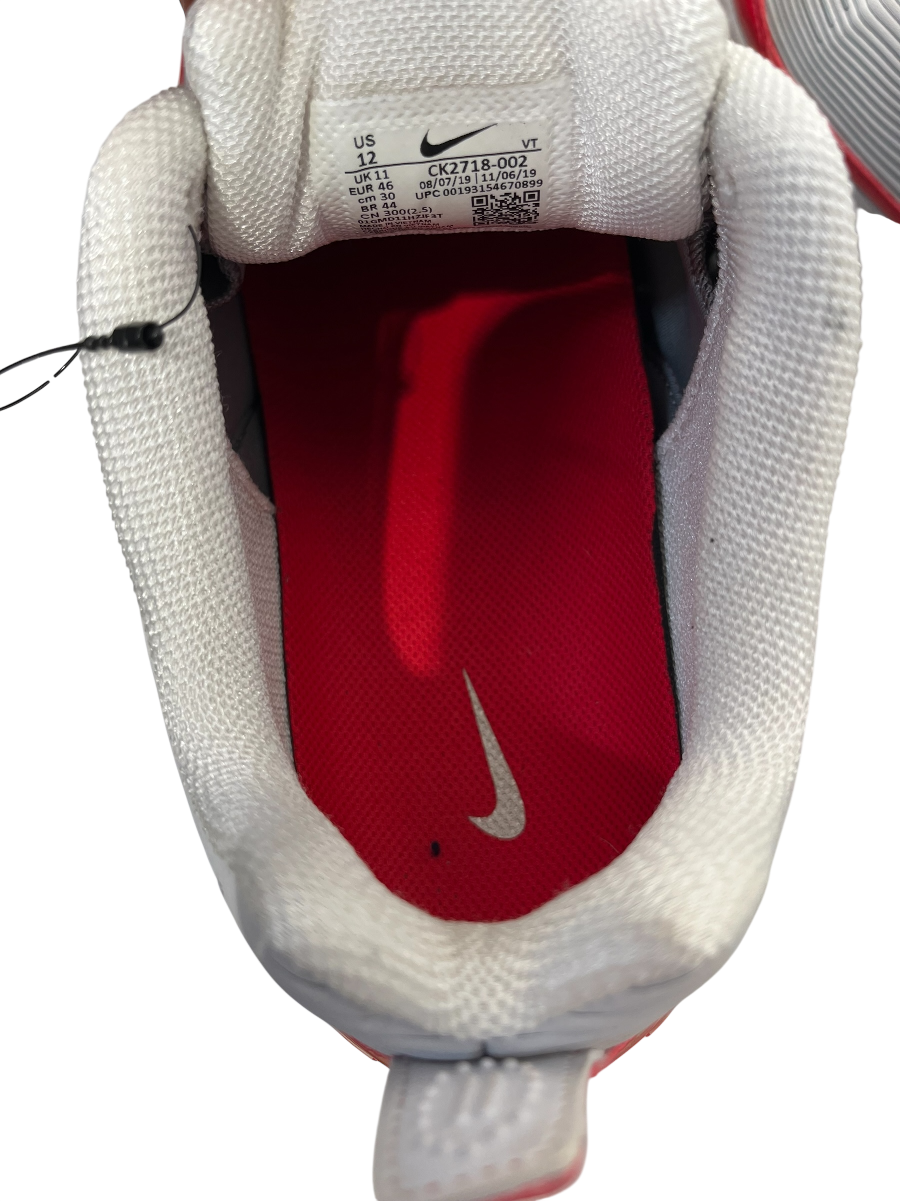 NIKE/Low-Sneakers/US 12/RED/360 VAPORMAX view 3