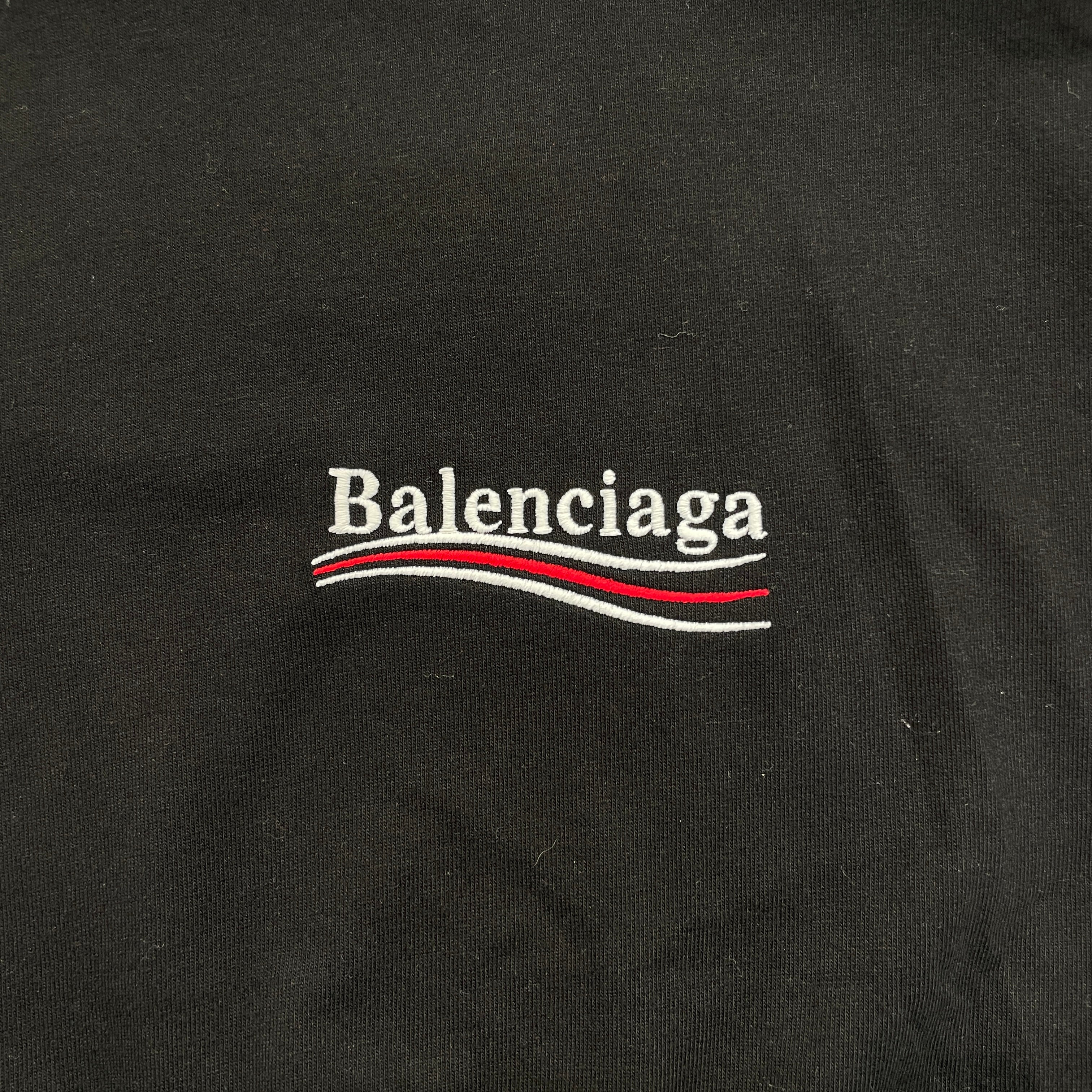 BALENCIAGA/T-Shirt/S/Cotton/BLK/High Neck/ view 3
