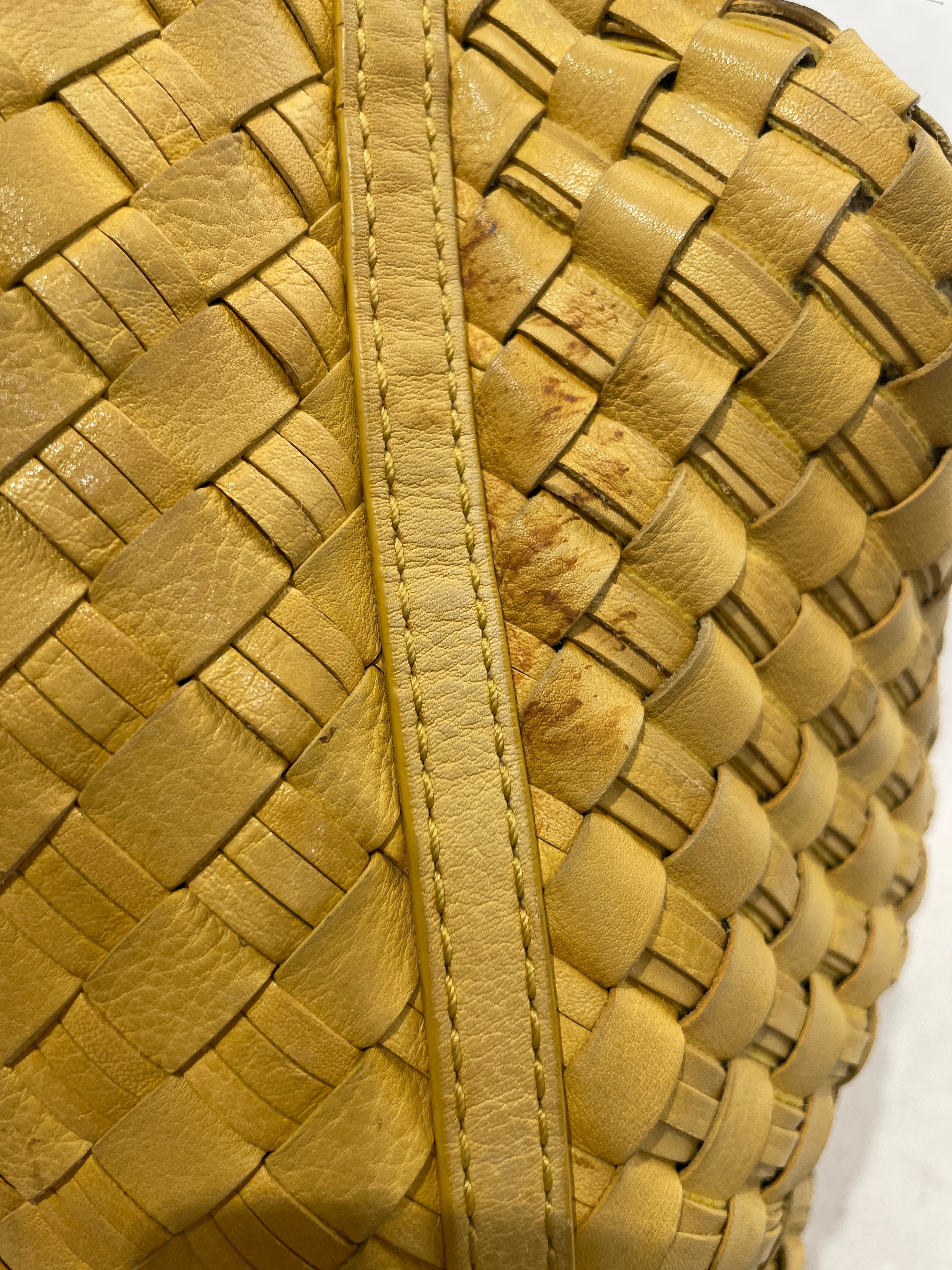 COLE HAAN/Hand Bag/Leather/YEL/weave hobo view 6