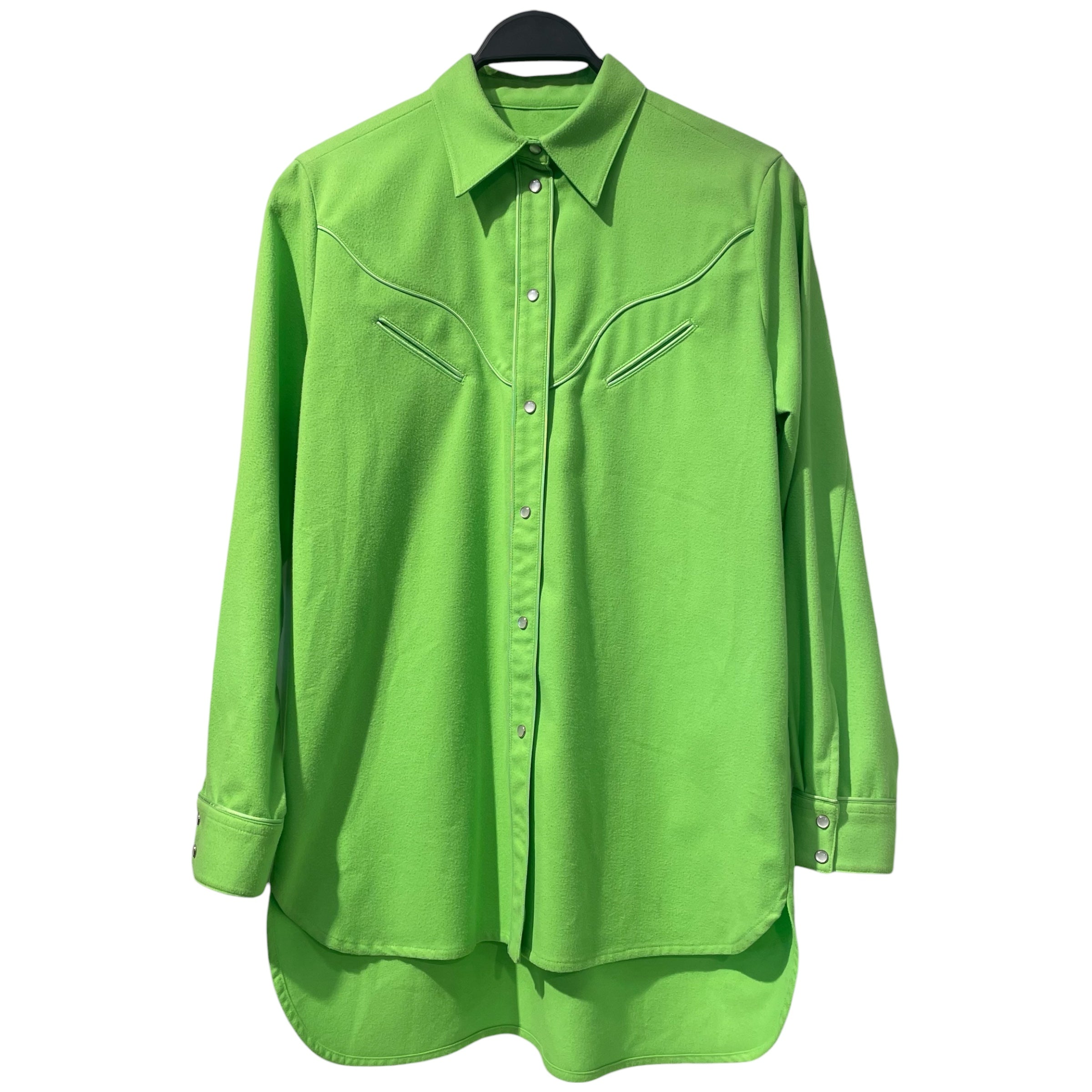 MM6/LS Shirt/L/Wool/GRN/WESTERN SHIRT view 1