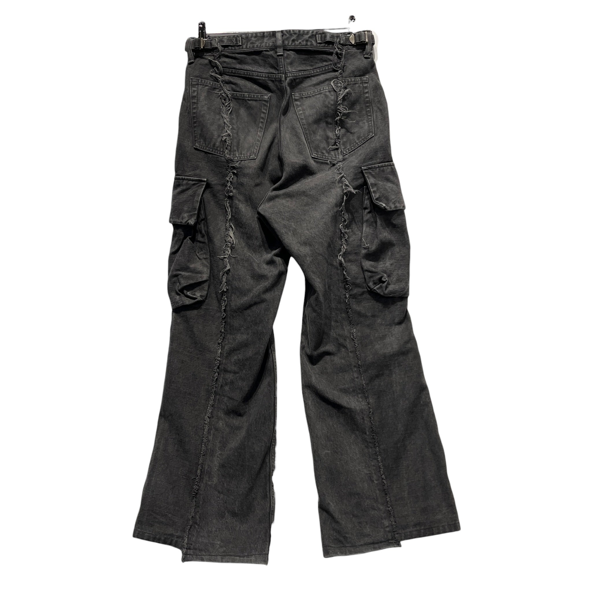 VUJA DE/Cargo Pants/S/Cotton/BLK/distressed view 2