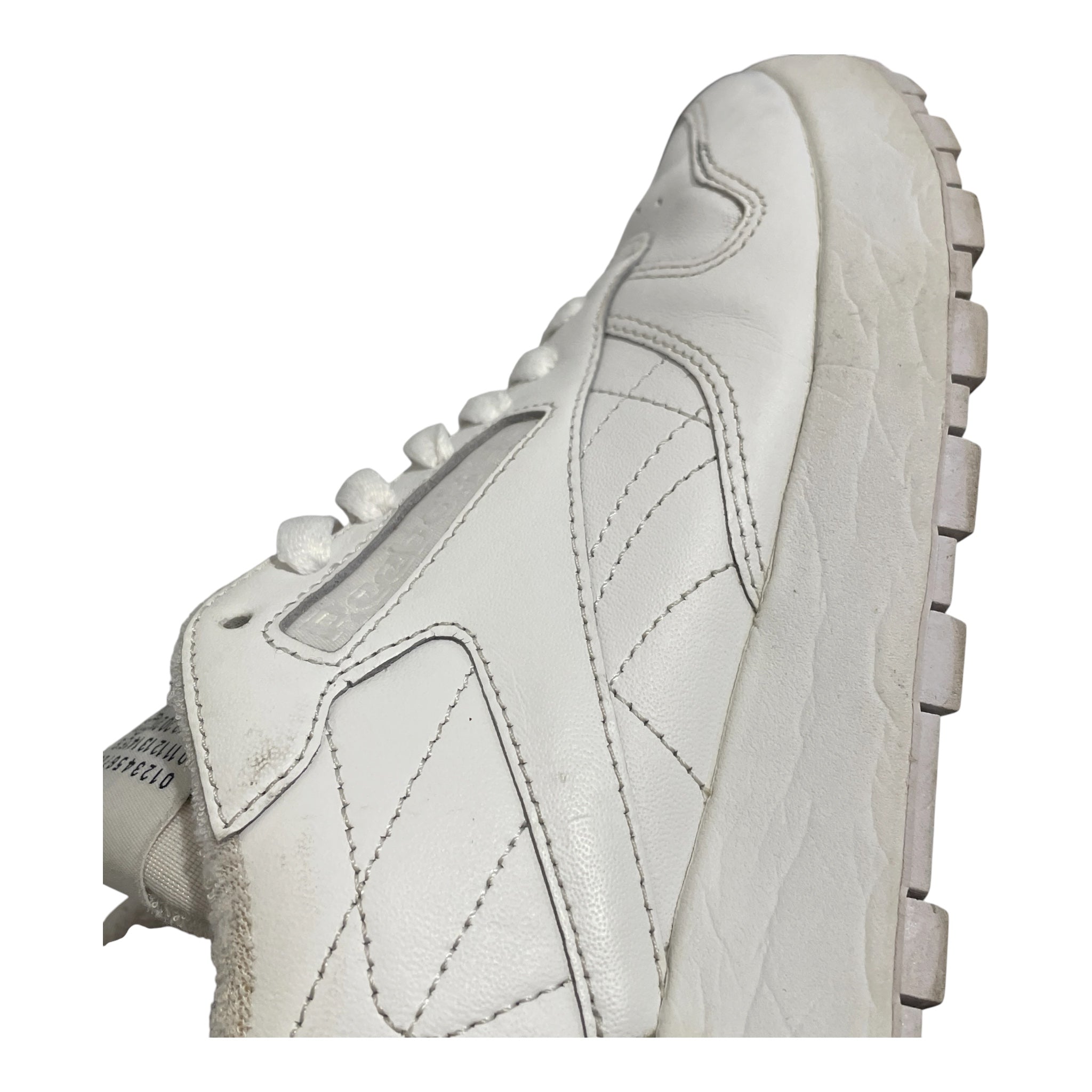 Reebok/Maison Margiela/Low-Sneakers/US 8.5/Leather/WHT/Tabi Low Top view 8