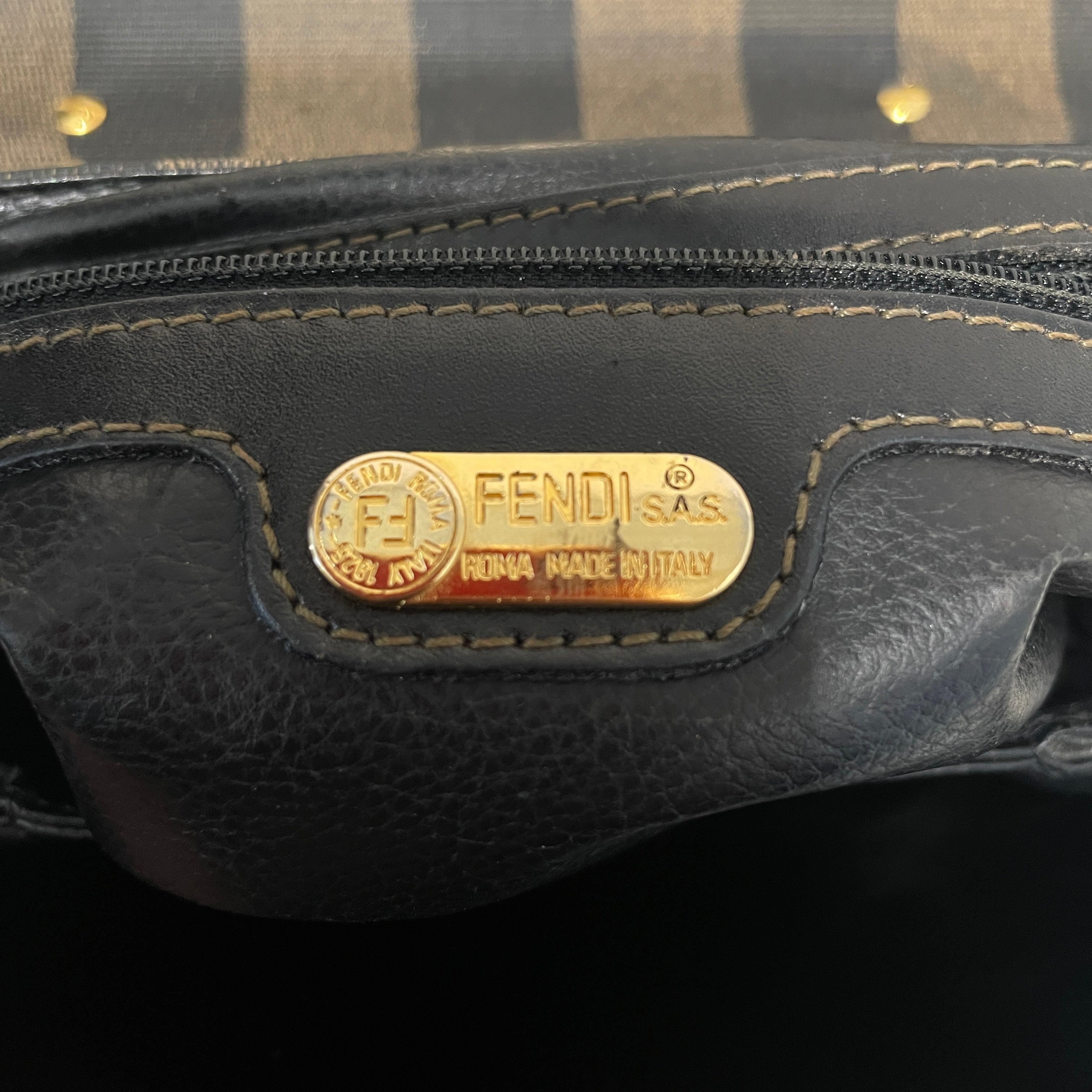 FENDI/Bag/Stripe/Leather/MLT/Pquin Top handle bag view 6