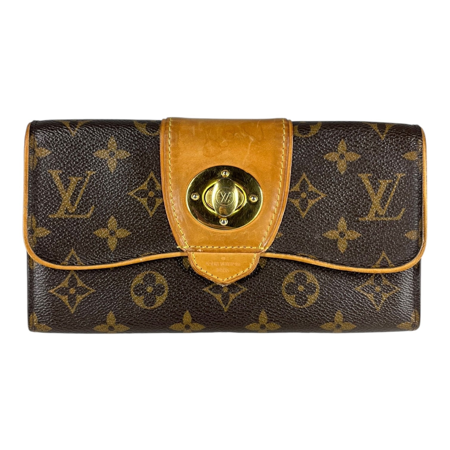LOUIS VUITTON/Long Wallet/Monogram/Leather/BRW/L's/BOETIE WALLET view 1
