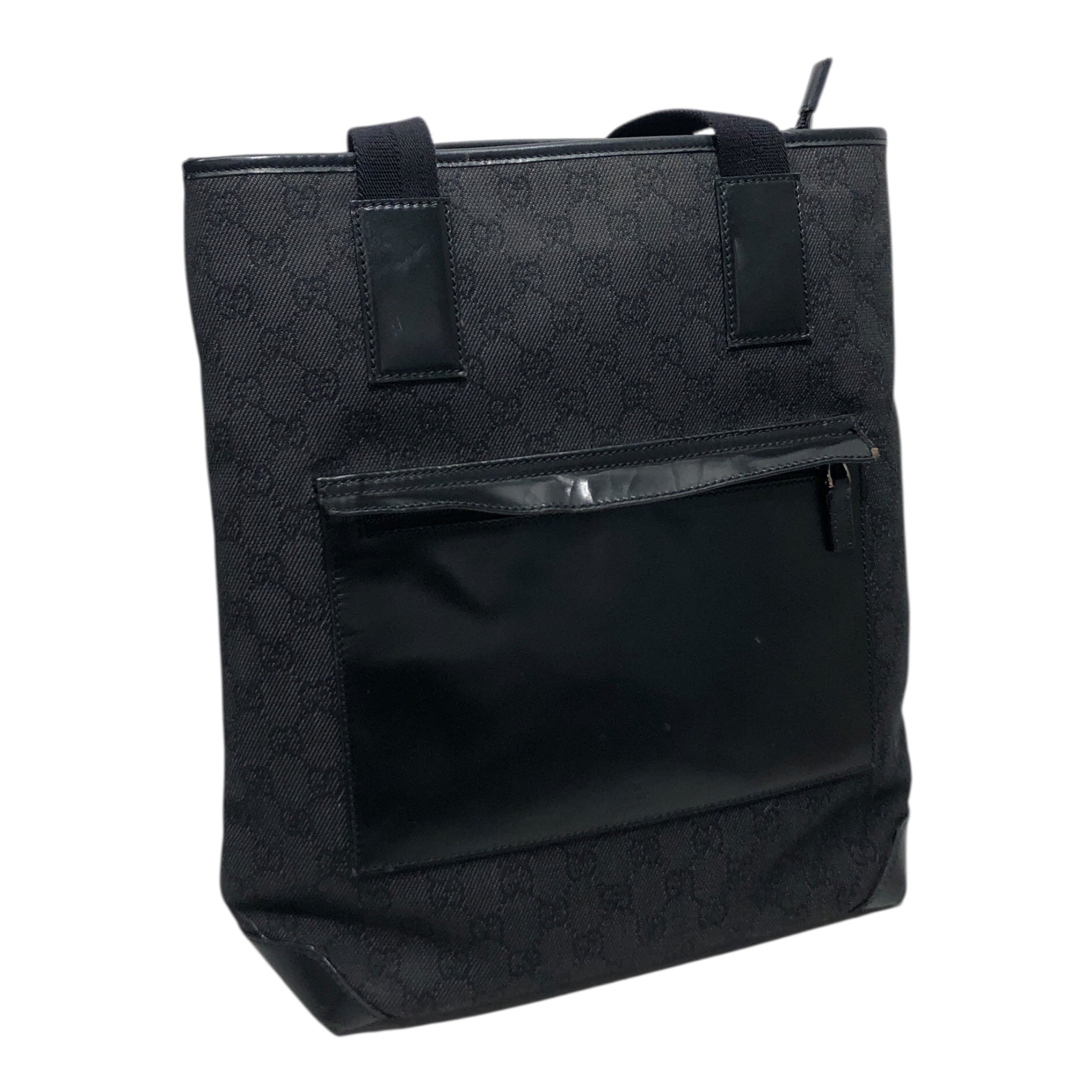 GUCCI/Tote Bag/Monogram/Cotton/BLK/GG TOTE view 1