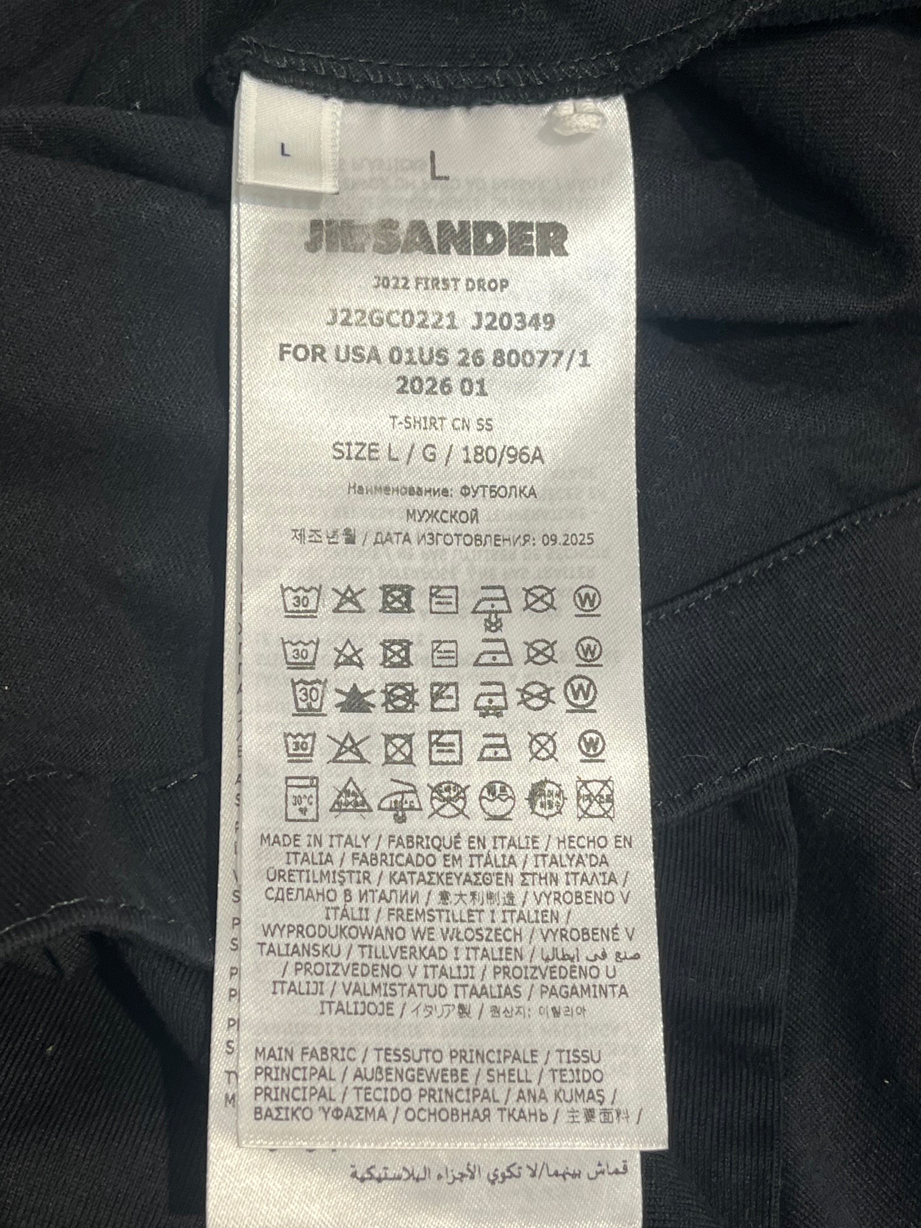 JIL SANDER/T-Shirt/L/Cotton/BLK/LOGO view 4