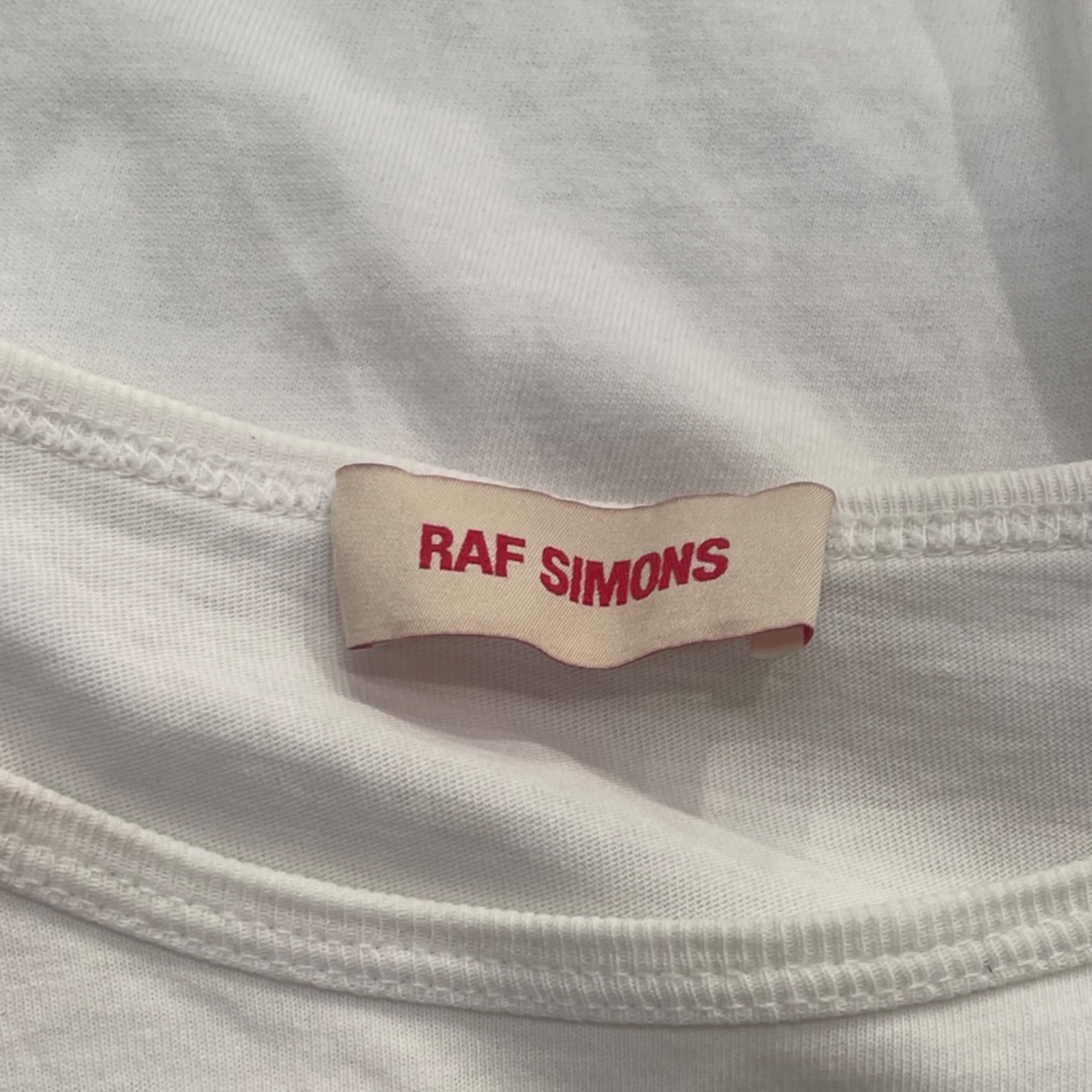 RAF SIMONS/Tank Top/L/Cotton/WHT/Graphic/ – 2nd STREET USA