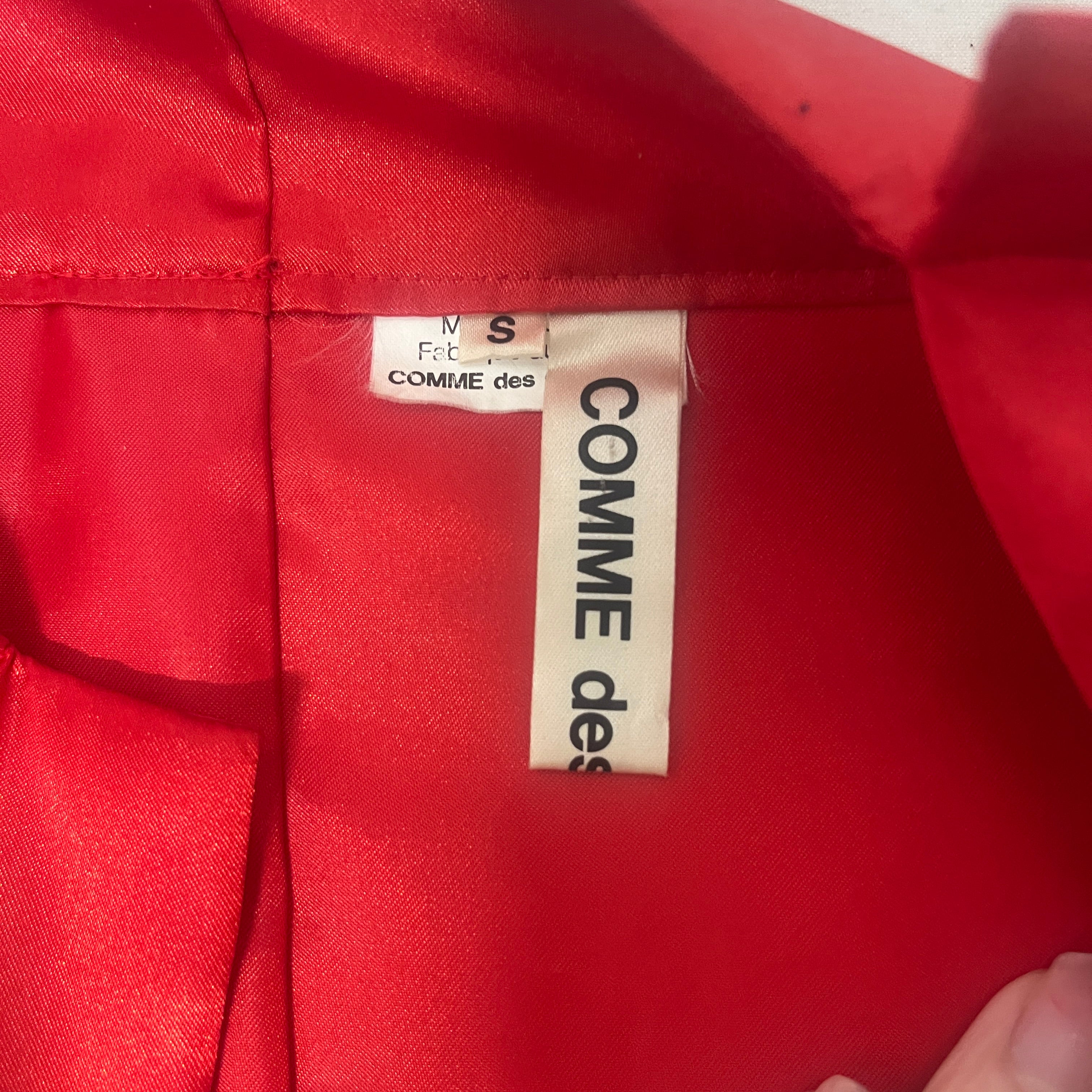 COMME des GARCONS/LS Blouse/S/Polyester/RED/2012 RUNWAY BOW BLOUSE view 3