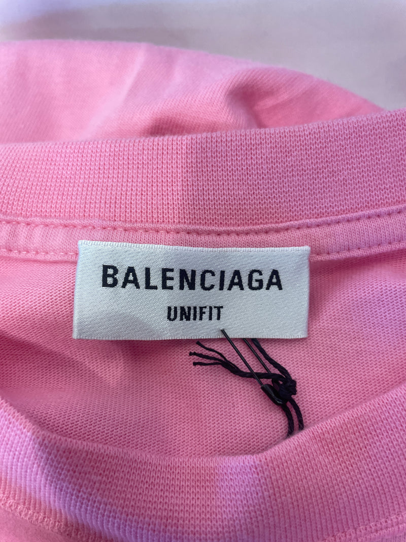 BALENCIAGA/T-Shirt/4/Cotton/PNK/&