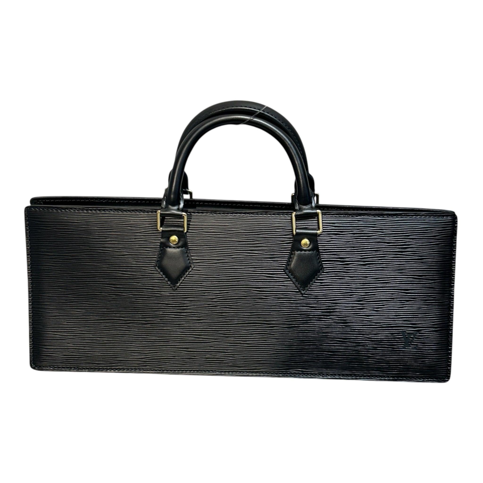 LOUIS VUITTON/Hand Bag/Leather/BLK/SAC TRIANGLE BAG view 1
